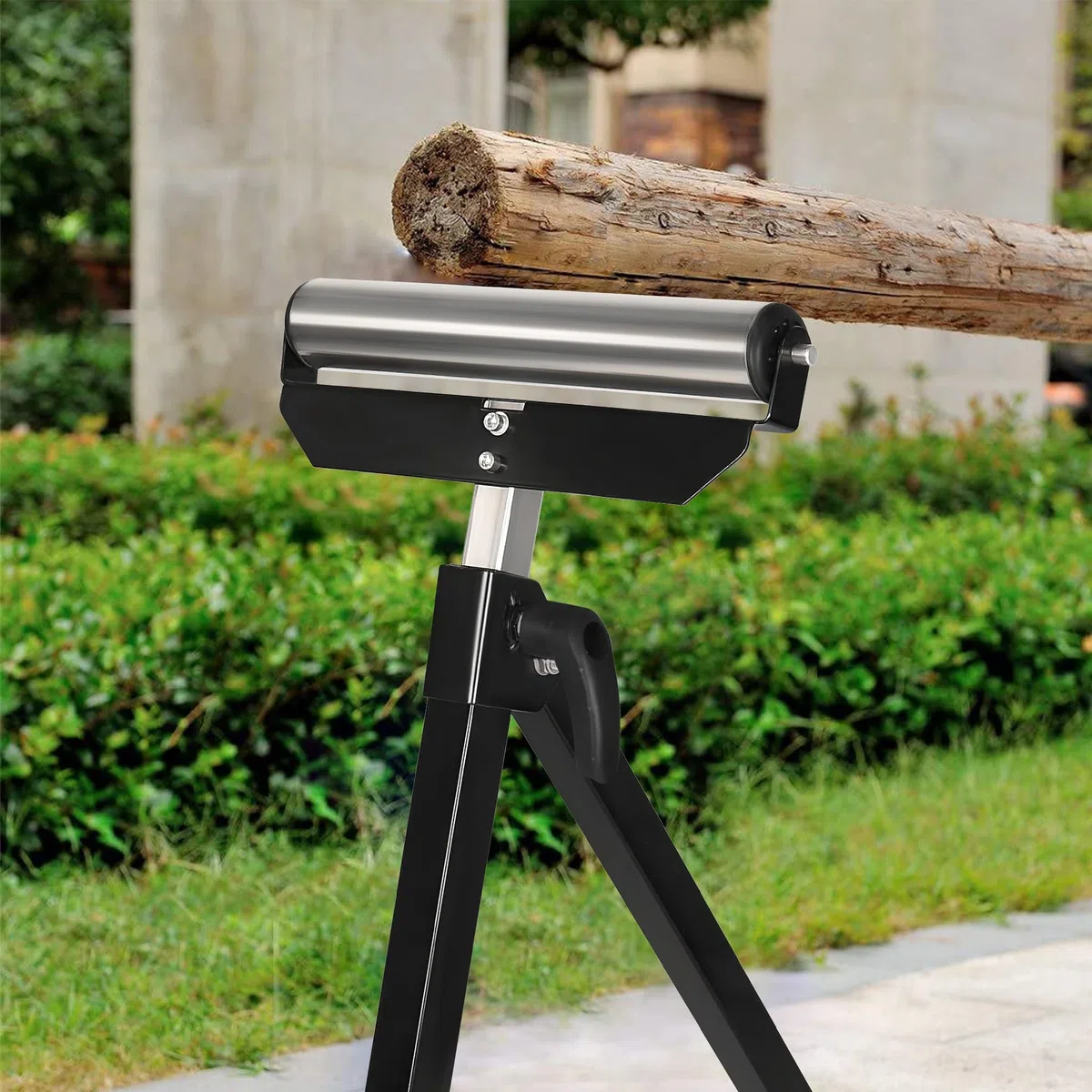 HENGMEI Cavalletto a rulli, regolabile in altezza, pieghevole con piedini antiscivolo, 68-107 cm, 4 pezzi