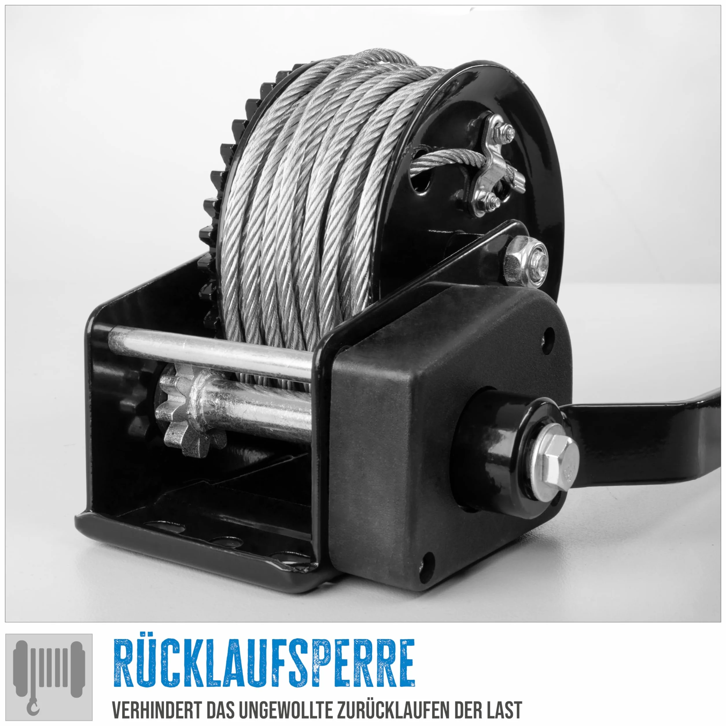Güde 55126 - Verricello a fune, 720 kg, 20 m