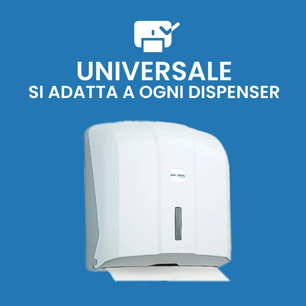 Asciugamani Monouso Carta Piegate a Z 24x21cm 2 Veli 3750 Pezzi