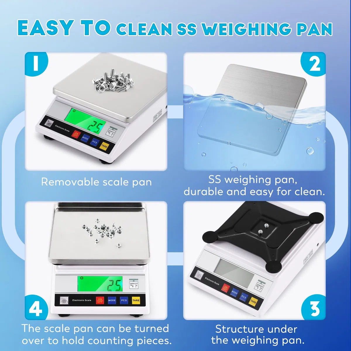 CGOLDENWALL Bilancia ad Alta Precisione 6kg 0,1g Bilancia Contapezzi Digitale da Laboratorio con 6 Unità di Conversione, 2 Modalità di Alimentazione, Funzione di Conteggio (6kg, 0,1g)