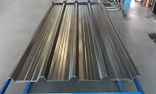 LAMIERA GRECATA CM250X101 MARRONE TESTA DI MORO KIT 3 PZ