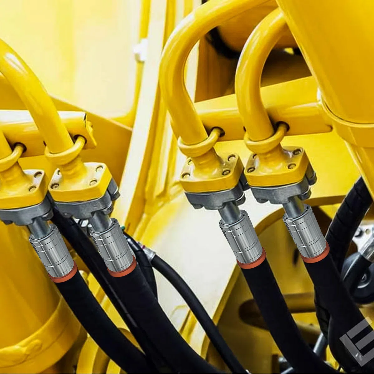 AL166181 Accoppiatore rapido idraulico, disinnesto rapido idraulico con cappuccio antipolvere Accoppiatore rapido idraulico agricolo con guarnizione O-Ring sostituisce AL119348, AL170665, 3384873M8