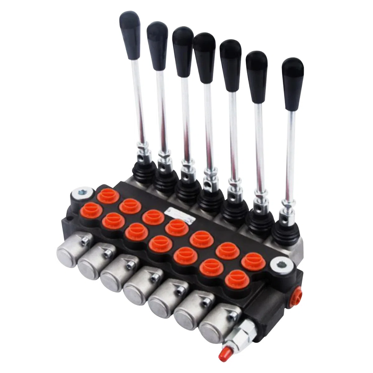 MINRS Valvola idraulica, valvola di controllo manuale, 7 volte, 3600psi, 60L/min, cilindro idraulico a doppia azione, valvola di controllo direzionale idraulica per trattore, caricatore, rimorchi