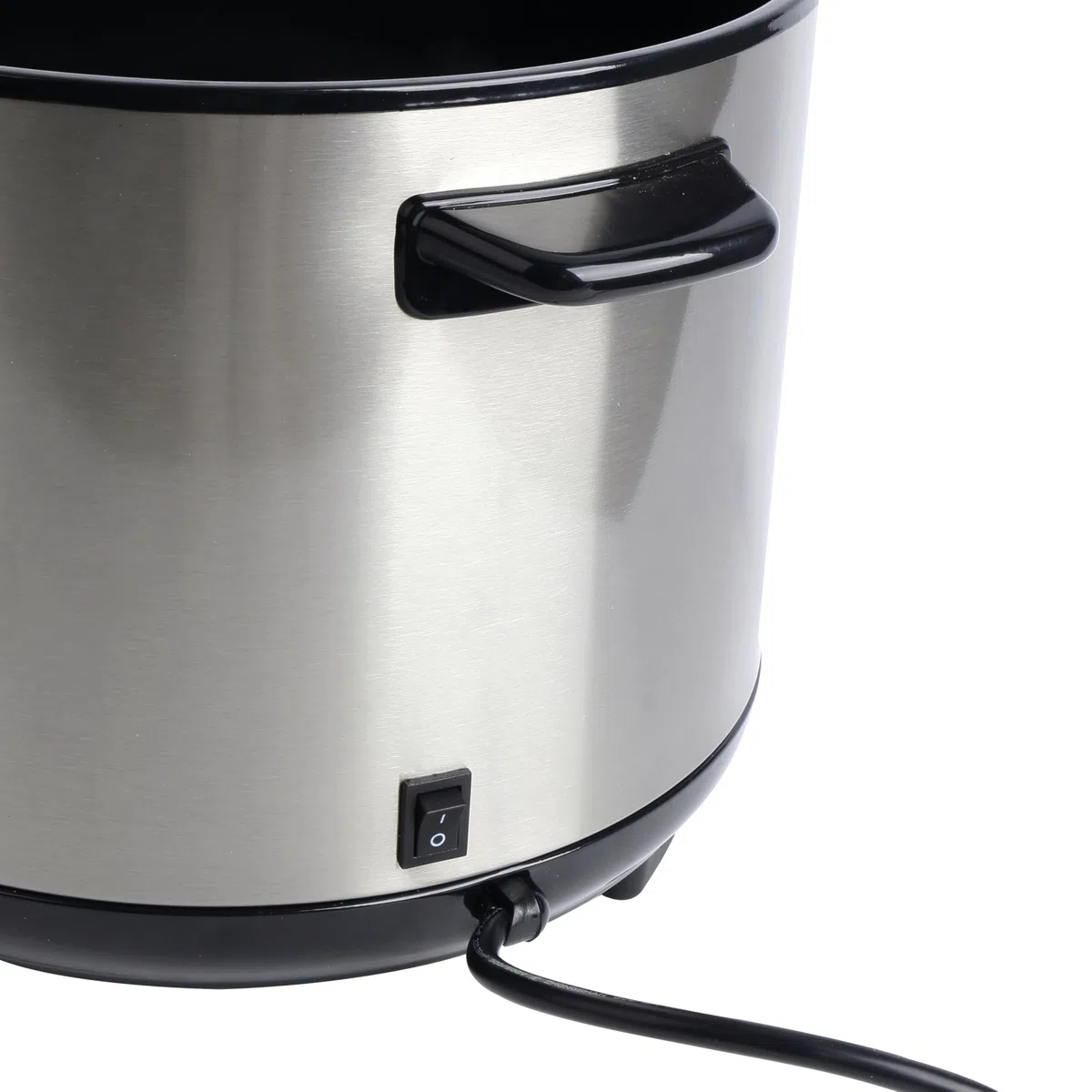 EMERIO Cuociriso automatico Eco | grande | volume 2,2 l | funzione di mantenimento del calore | rivestimento antiaderente | coperchio in vetro | con cucchiaio di riso + misurino | 900 Watt | acciaio