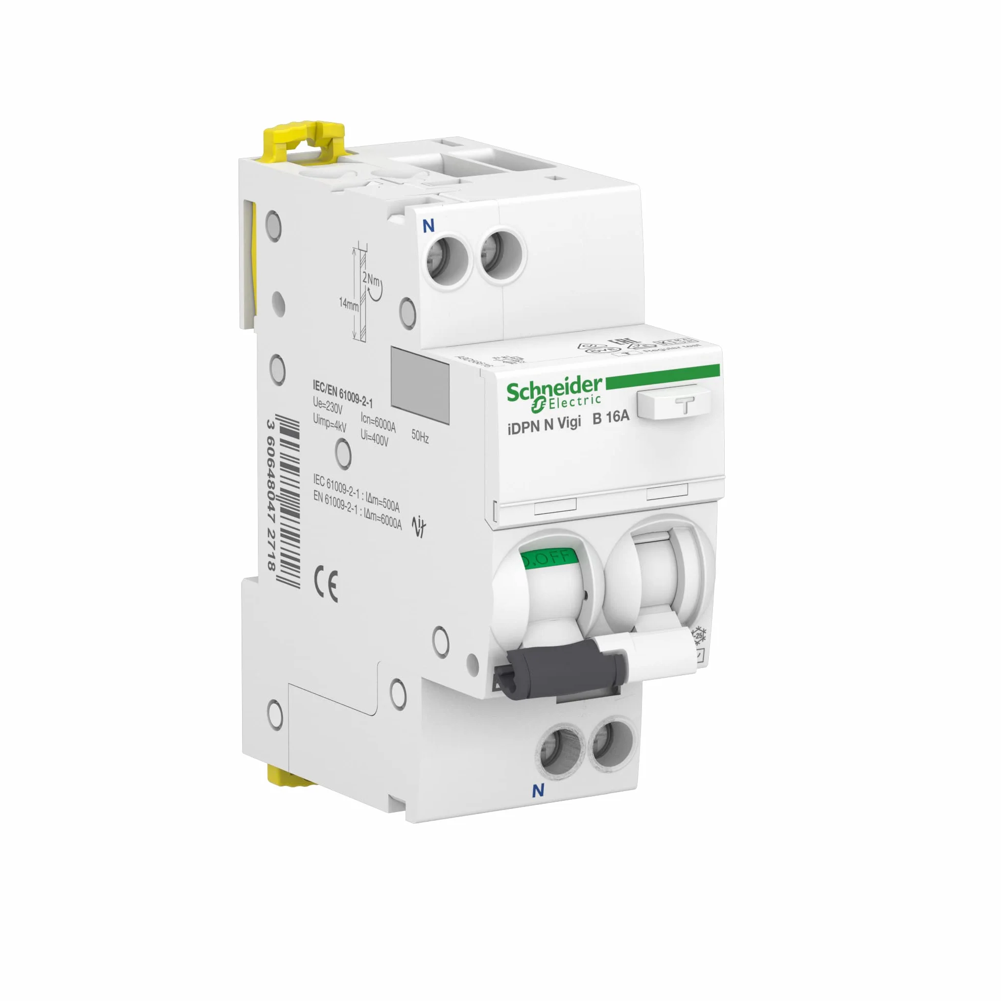 Schneider Electric FI LS IDPN N 1P+N 16A B 30MA Tipo A, A9D56616