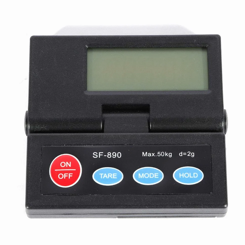 Bilancia digitale da 2 g, 50 kg, bilancia elettronica a piattaforma, professionale, con grande display per pesatura, uso domestico e commerciale