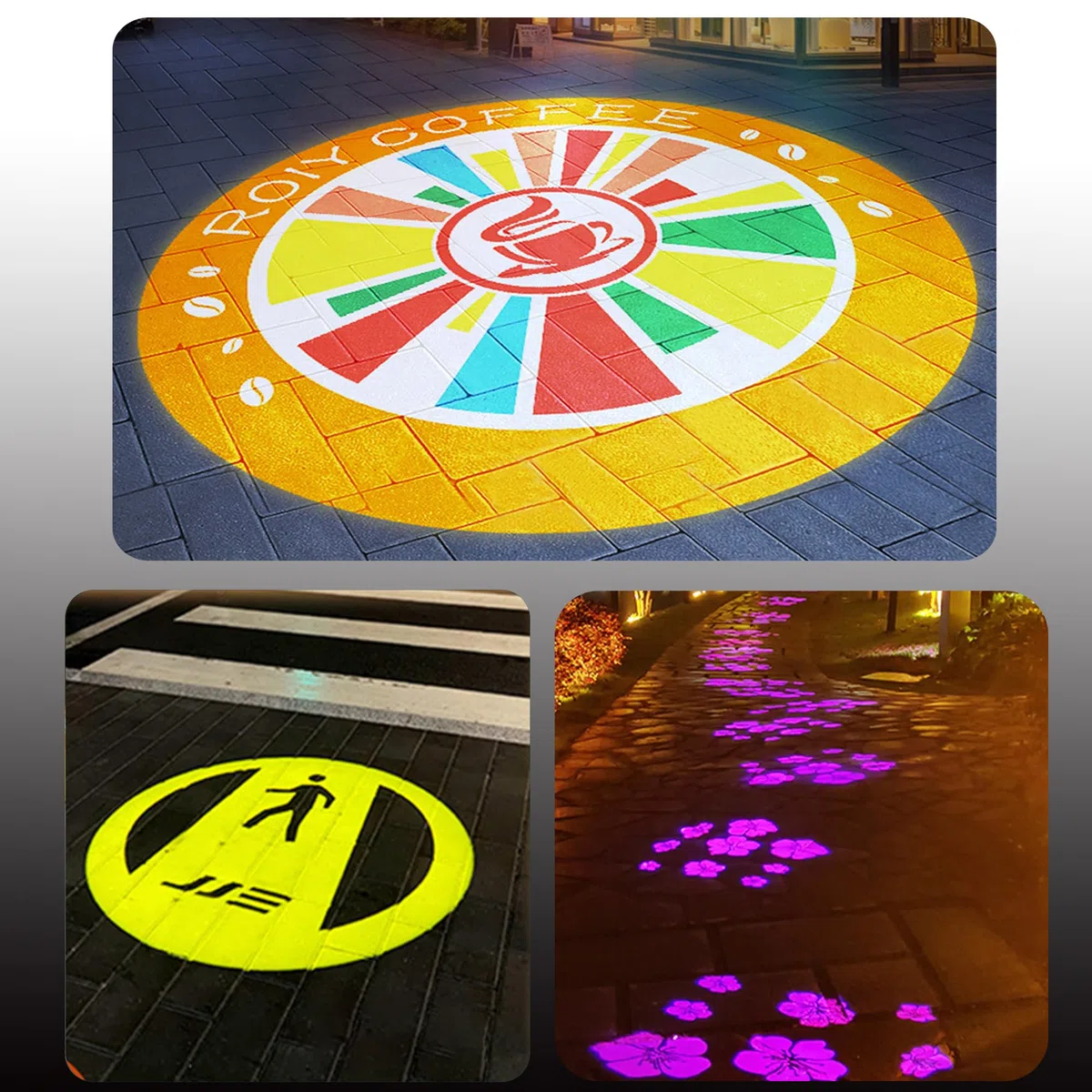 Personalizzato LED Logo Proiettore Luce, 360 ° regolabile, Outdoor Impermeabile Rotante LED Logo Proiettore Luce per i Negozi, Multi-Color Custom Proiezione