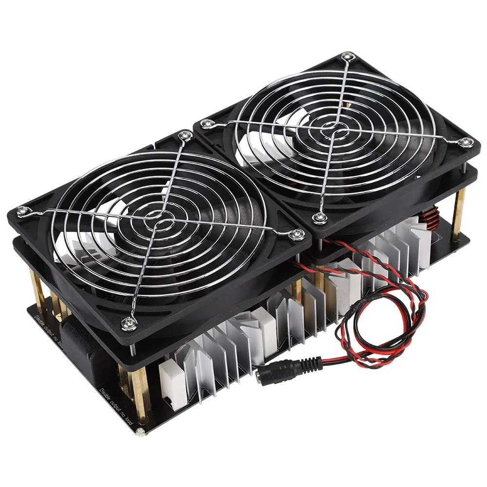 Socobeta Riscaldatore a induzione 12V-48V 2500W Riscaldatore a induzione ad Alta frequenza Modulo Scheda PCB Driver Flyback per Fai da Te Modulo di Potenza ZVS