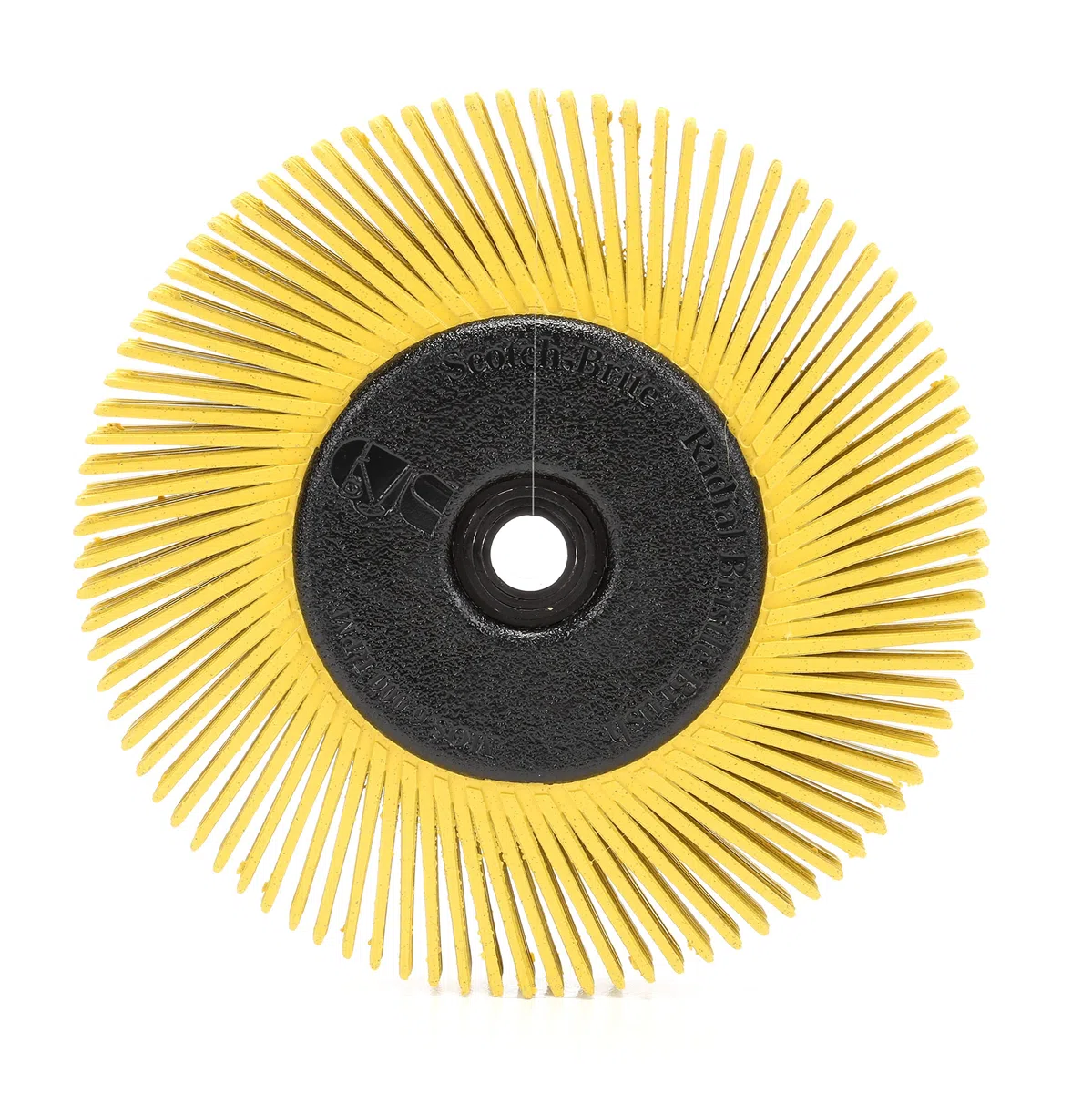 Scotch-Brite(TM), spazzola con setole radiali, cubitron/ossido di alluminio, 6000 giri/min, diametro 6 mm x larghezza 1/2 mm, grana 80 (confezione da 1)