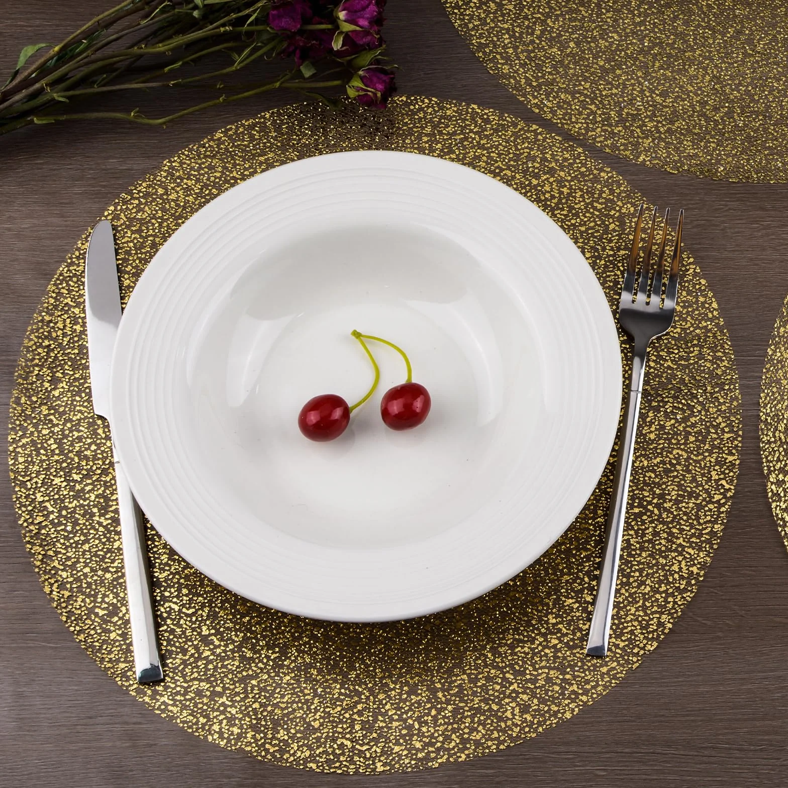 Tappetino da Pranzo in Lamina d'oro 50 Pezzi Monouso per Feste di Nozze
