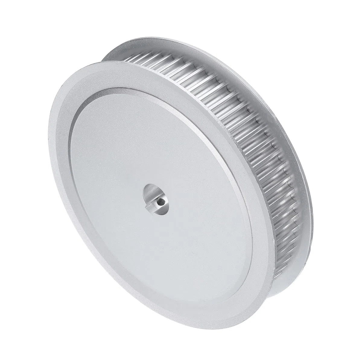 uxcell 5M-60T-1/2B Puleggia per cinghia dentata con foro da 1/2", ruota sincrona in lega di alluminio a 60 denti con chiave, passo 5 mm dente per cinghia di larghezza 15 mm