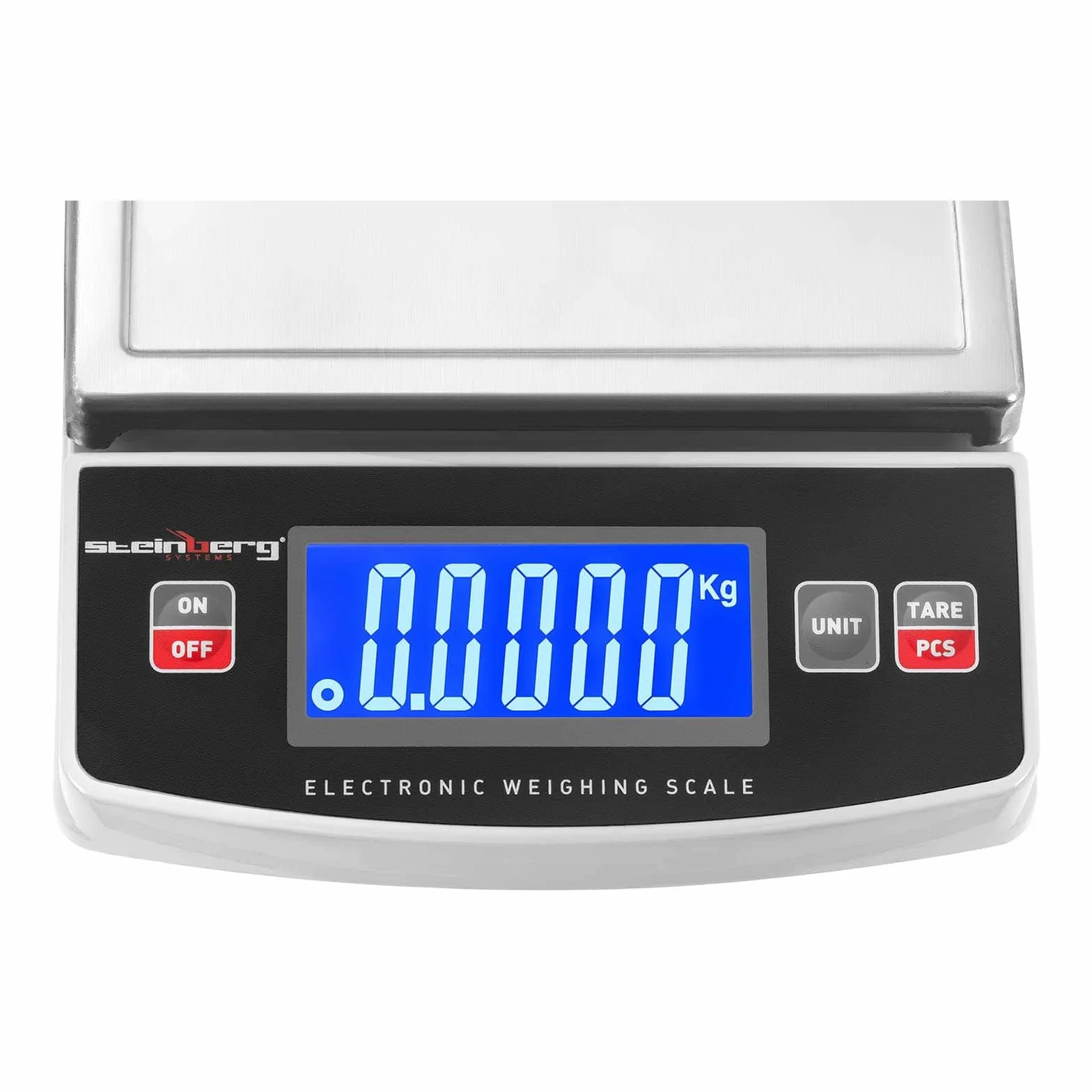 Steinberg Systems Bilancia da Banco Digitale Bilancia Elettronica SBS-TW-5000 (5.000 g / 1 g, 14,8 x 15,2 cm, LCD, Acciaio Inox, Plastica)