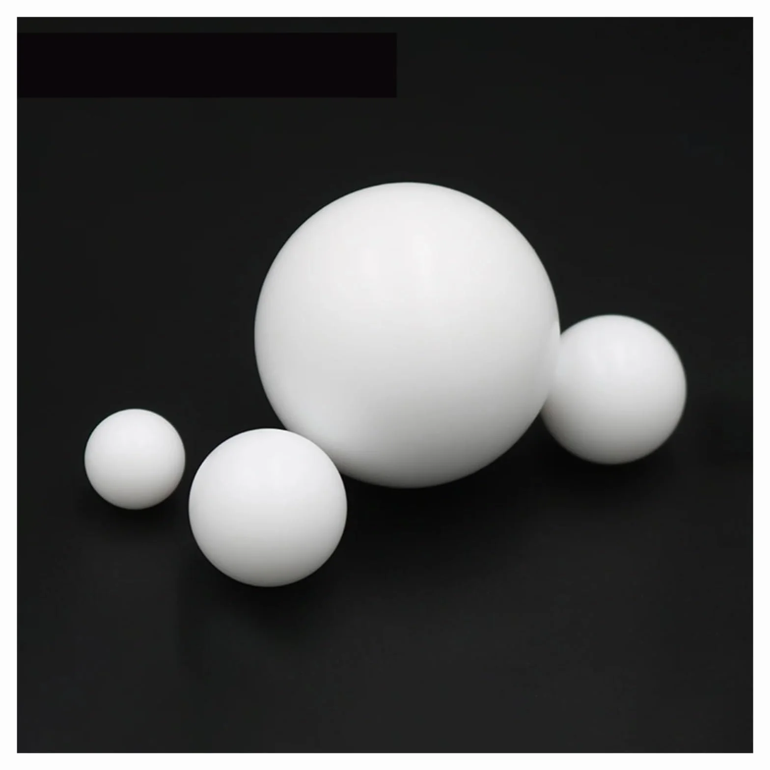 ZHGUIMING Sfere in PTFE solido F4 Sfere in plastica Sfere a membrana for pompa 3/4/5/6/6,35/7/8/9/9,5/10/12/12,7/14/15/16/18~25mm(5 PCS,25mm)