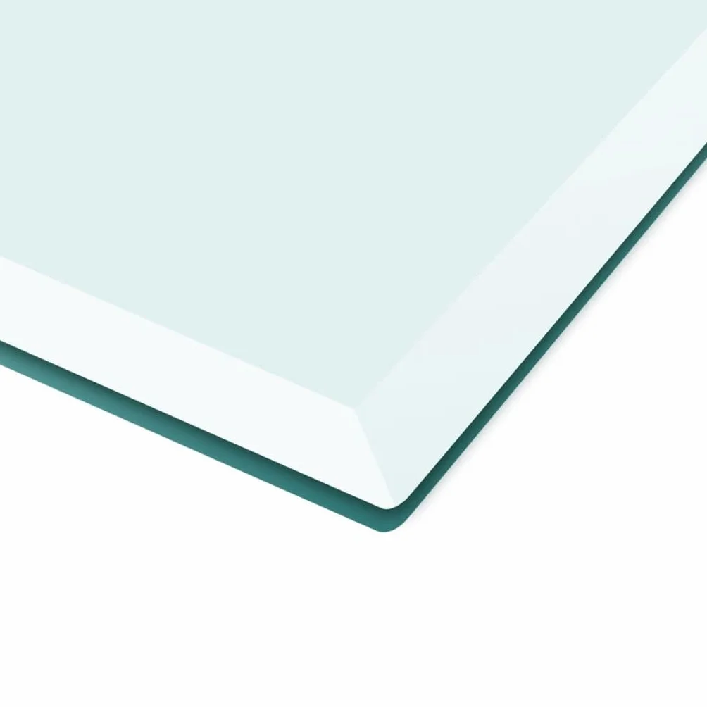 Piano da tavolo in vetro temperato, rettangolare, 1200 x 650 mm, per tavolo da pranzo, tavolino da salotto, tavolo da giardino, spessore e durevole, per protezione e copertura, design semplice