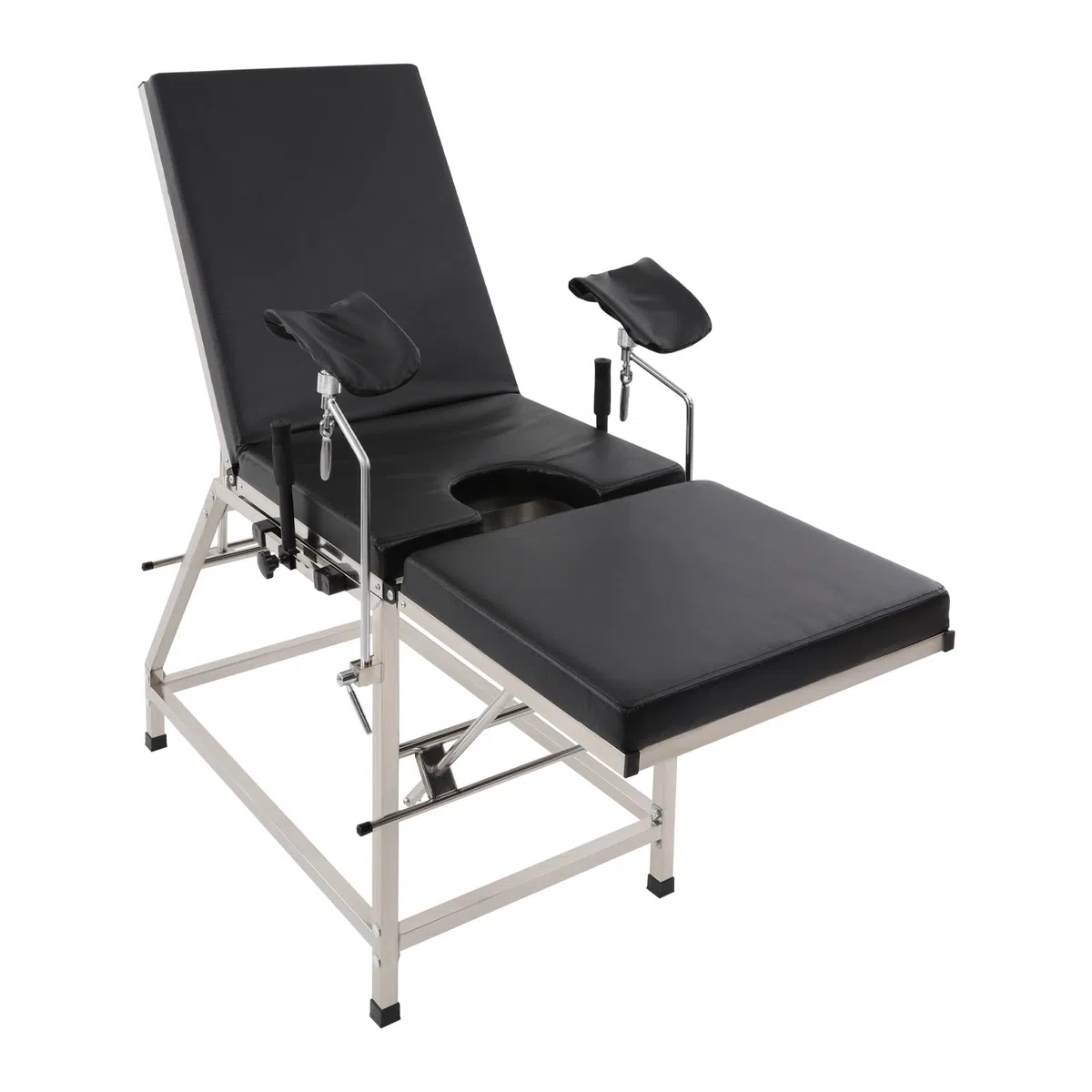 Sedia ginecologica Gaabungky moderna con schienale regolabile e gambe ergonomiche per esame professionale e clinica (nero)
