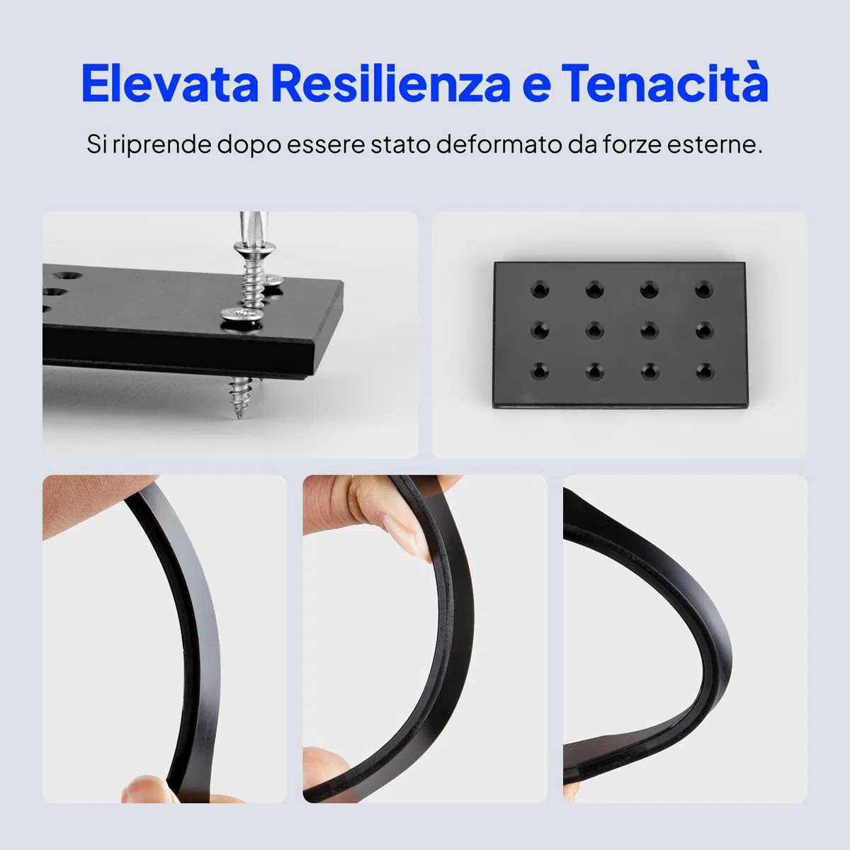 ELEGOO Resina Tough ad Alta Durezza, Bassa Viscosità e Minimo Ritiro, Compatibile con Stampanti 3D MSLA/LCD/DLP, Nero 2000g