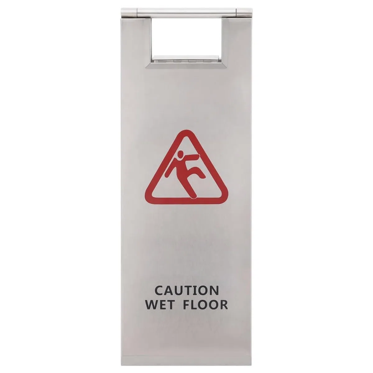 Brokky Cartello Pieghevole Pavimento Bagnato in Acciaio Inox|Factory Wet Floor Cartello Pavimento Bagnato