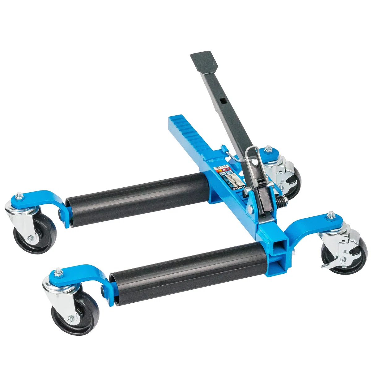Stix WR-01-1x - Sollevatore meccanico per auto con capacità di carico 680 kg - Sollevatore per auto fino a 330 mm di larghezza pneumatici - per officina e garage