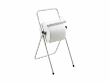 Portarotolo da Pavimento in Acciaio Inossidabile 85x59x39 cm con Taglierino e Piedini Antisdrucciolo