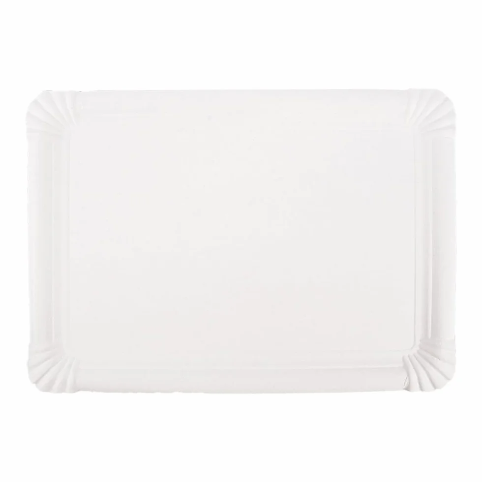 Vassoi Pasticceria Medio 33x23 cm Bianco Cartone 125 Sztuk