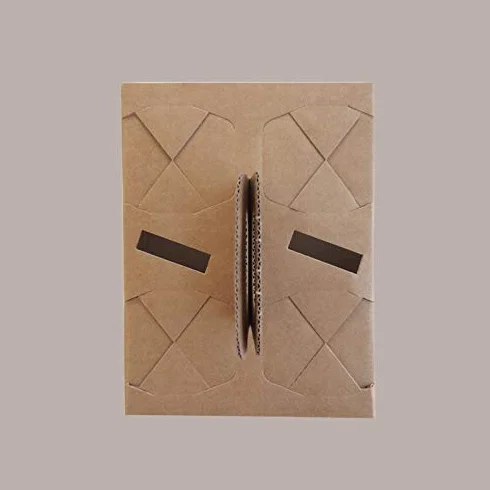 Lucgel Cestino Porta Bicchieri Cappuccino Caffè Asporto 4 FORI Carta Avana 16x20H5cm 100 pezzi