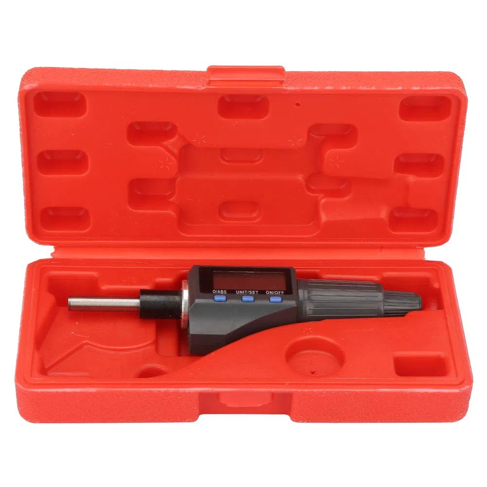 Testina micrometrica digitale da 0,001 mm, strumenti di misurazione dello spessore, unità di supporto per testina elettronica da 0-25 mm Conversione