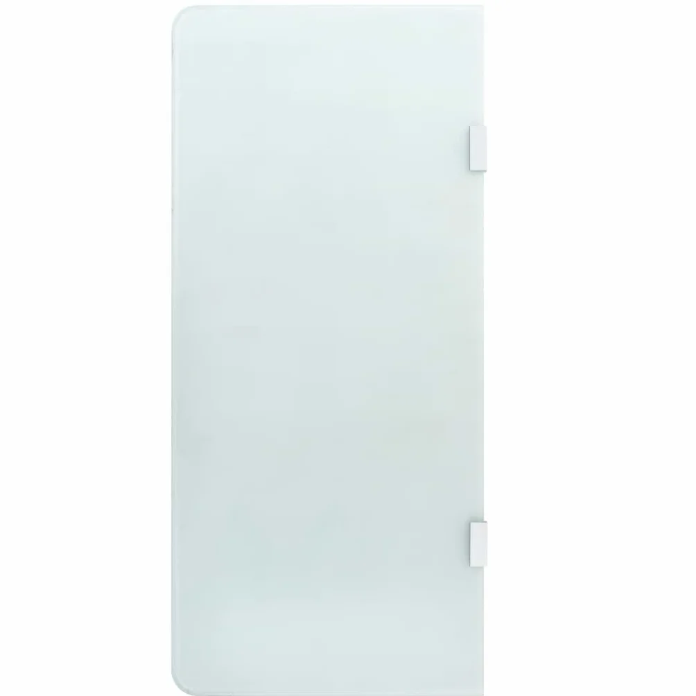 vidaXL Schermo Orinatoio a Parete per Privacy Vetro Temperato Grezzo 90x40 cm