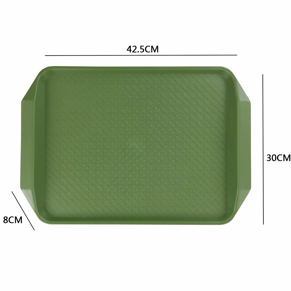 Vassoio da Portata in Plastica Colorata Set di 6