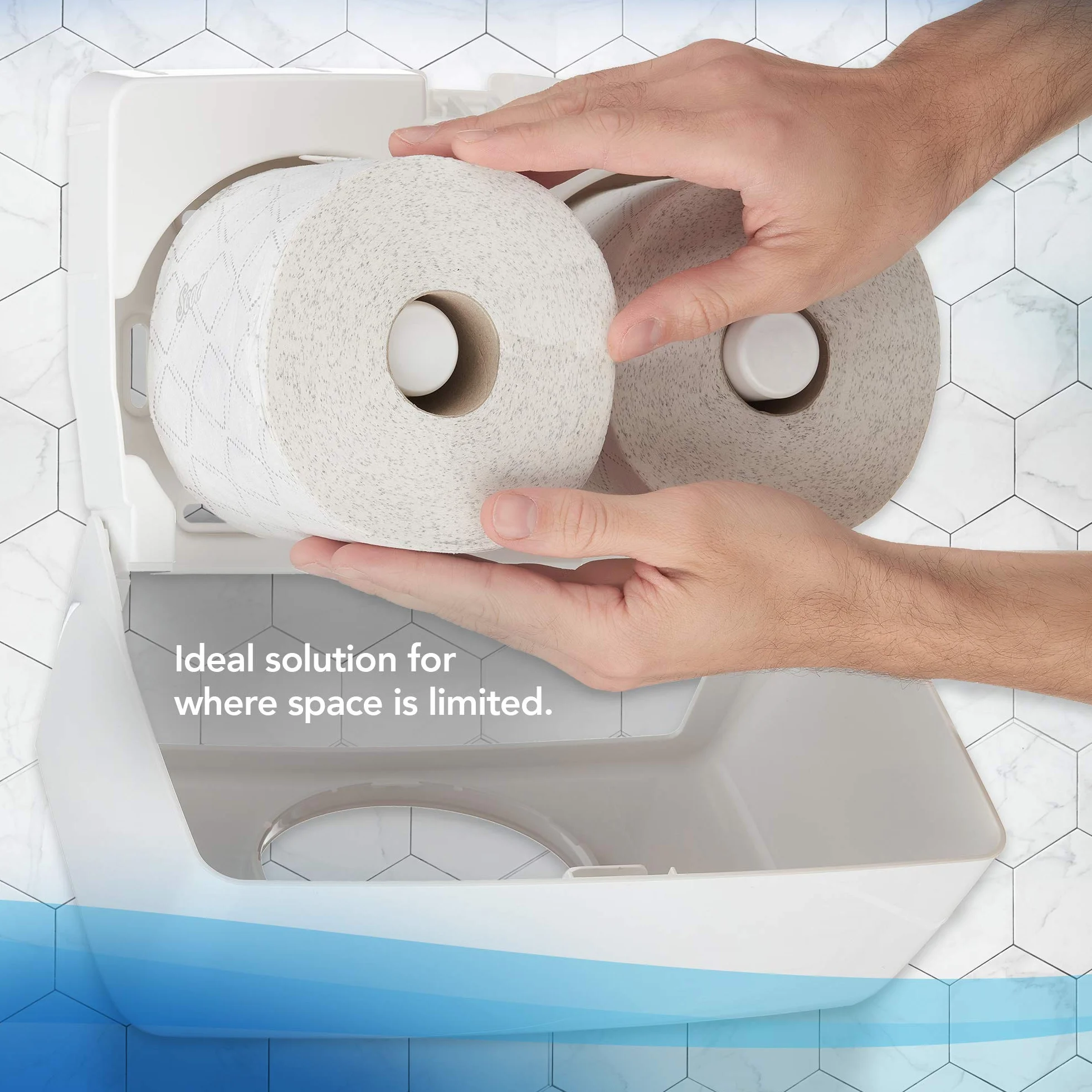 Scott Essential 8517 Carta Igienica a 2 Veli 36 Rotoli Piccoli da 600 Fogli Bianco