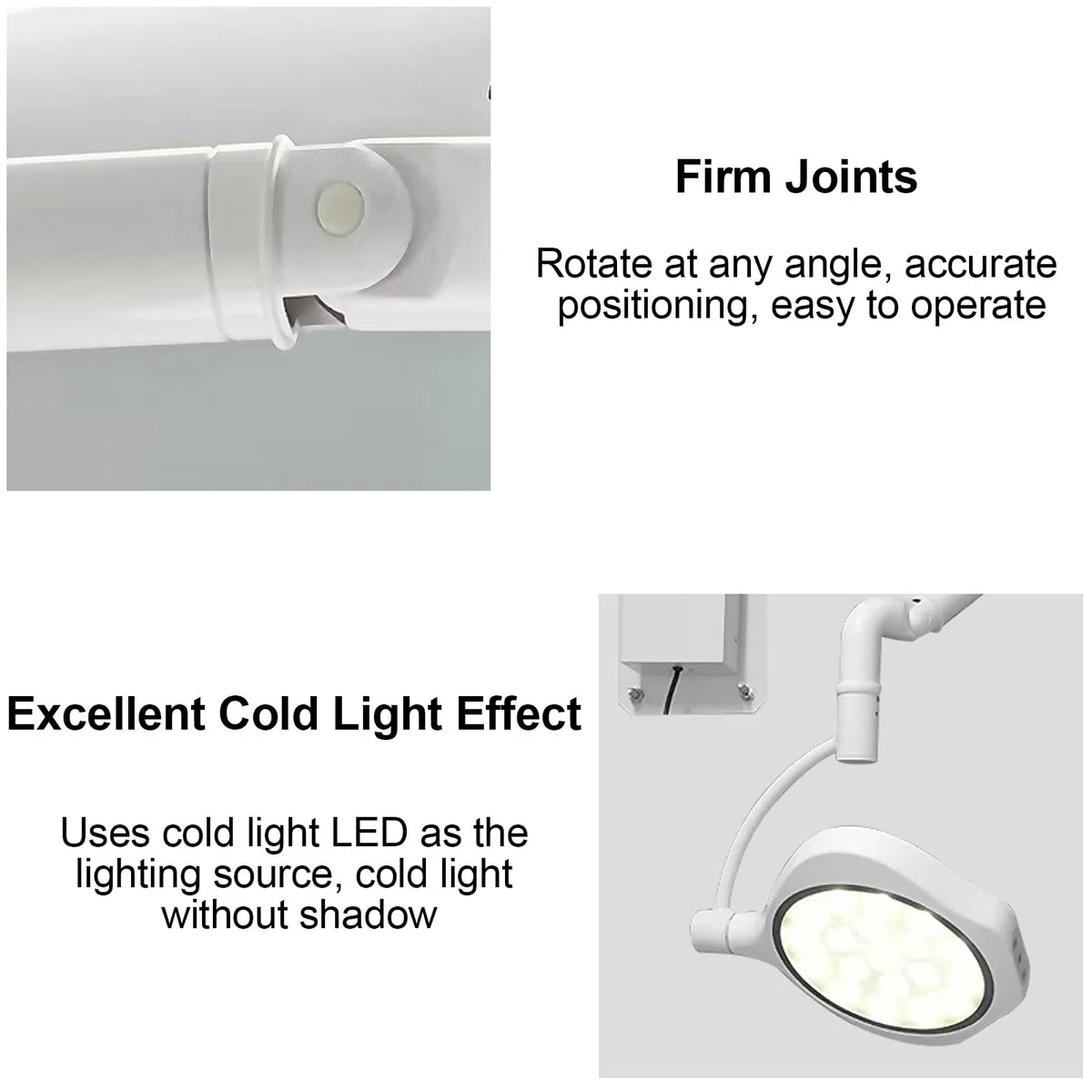 Lampada da Parete a LED per Visita Medica Chirurgica, LED Dentali Lampada, Chirurgica Lampada, 110~220 V, Luminosità Regolabile, per Chirurgia Dentale Otorinolaringoiatrica Veterinaria PET Tatuaggio