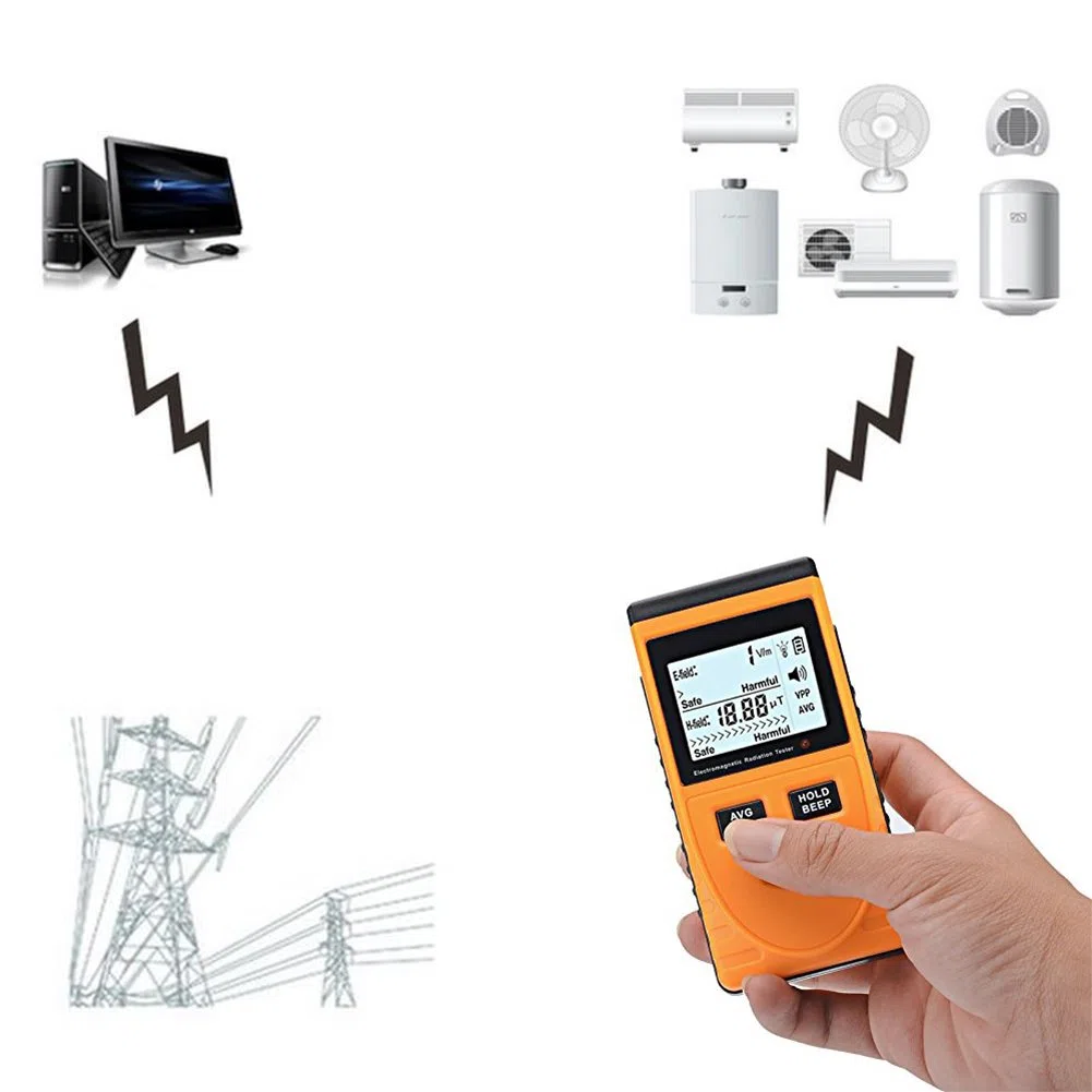 RGBS LCD digitale radiazioni elettromagnetiche rilevatore contatore dosimetro tester contatore contatore contatore