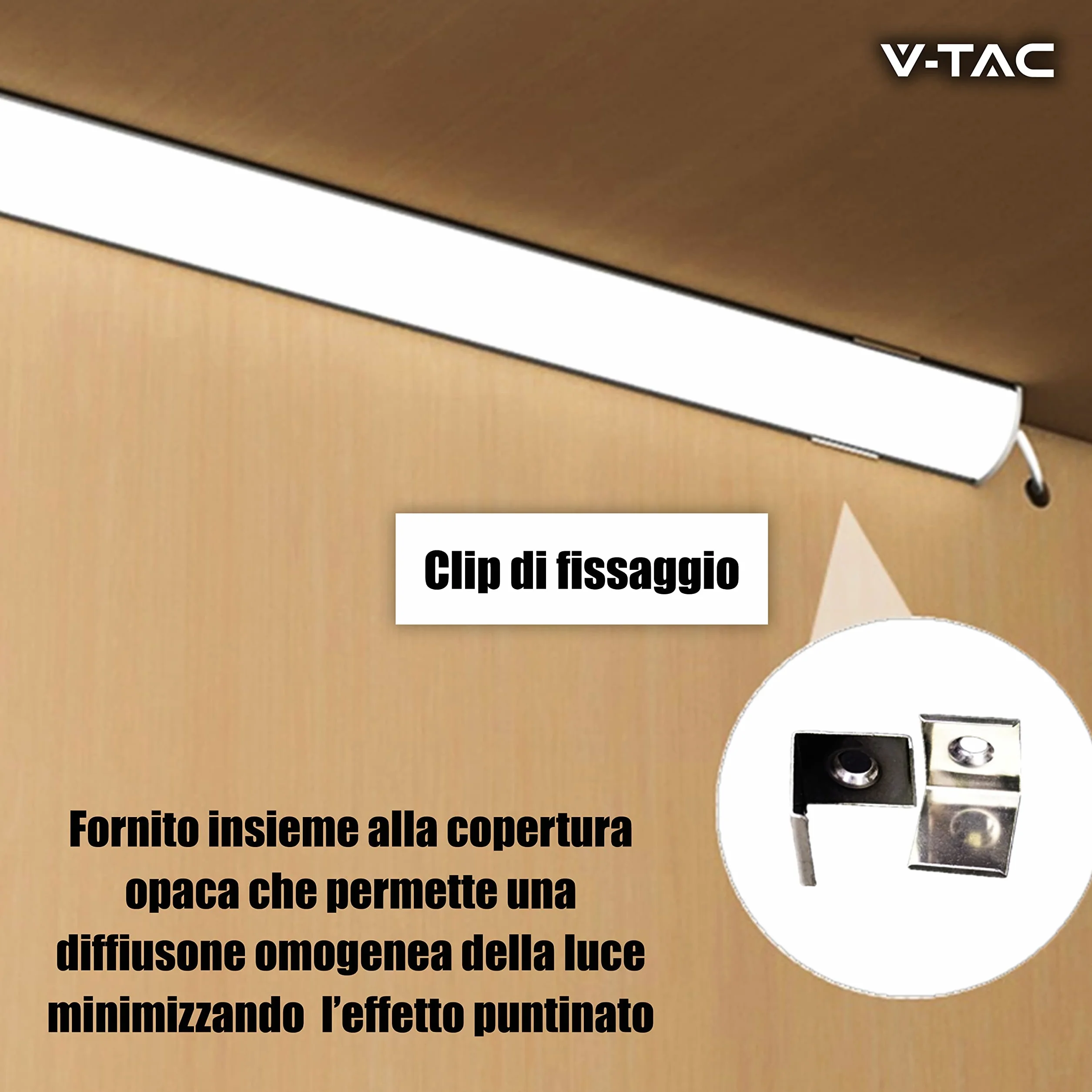 V-TAC Profili Angolari per Strisce LED Alluminio 2 Metri Argento 21,3x15,8mm