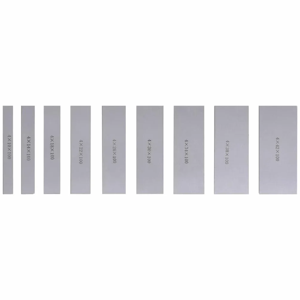 vidaXL Blocchi Paralleli 18pz Parallele Strumenti Misurazione Parallelismo Misuratori Blocchetti Riscontro Attrezzi 100 mm 10-42 mm