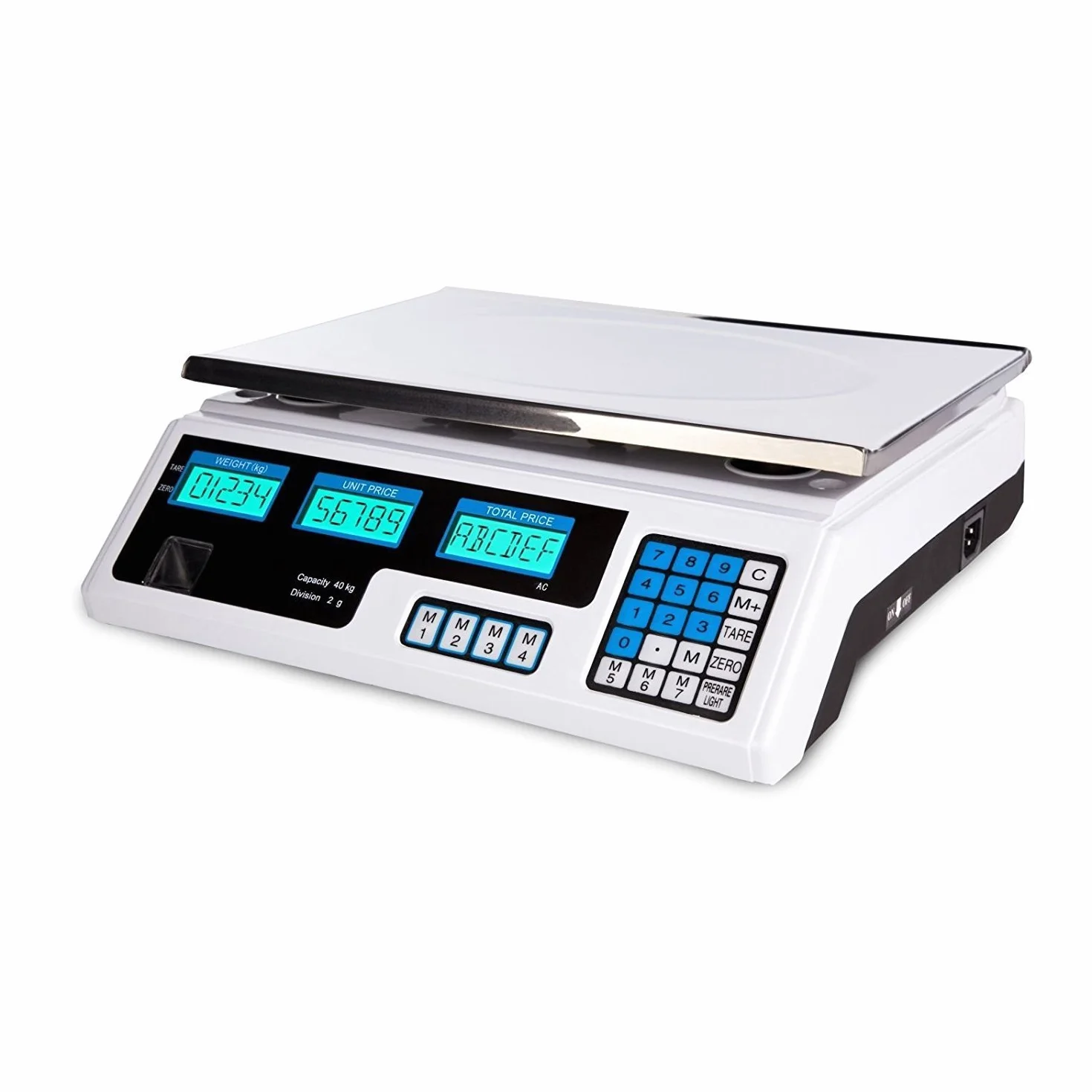 Bilancia Elettronica digitale professionale min. 5 gr max. 40 KG divisione 2 GR