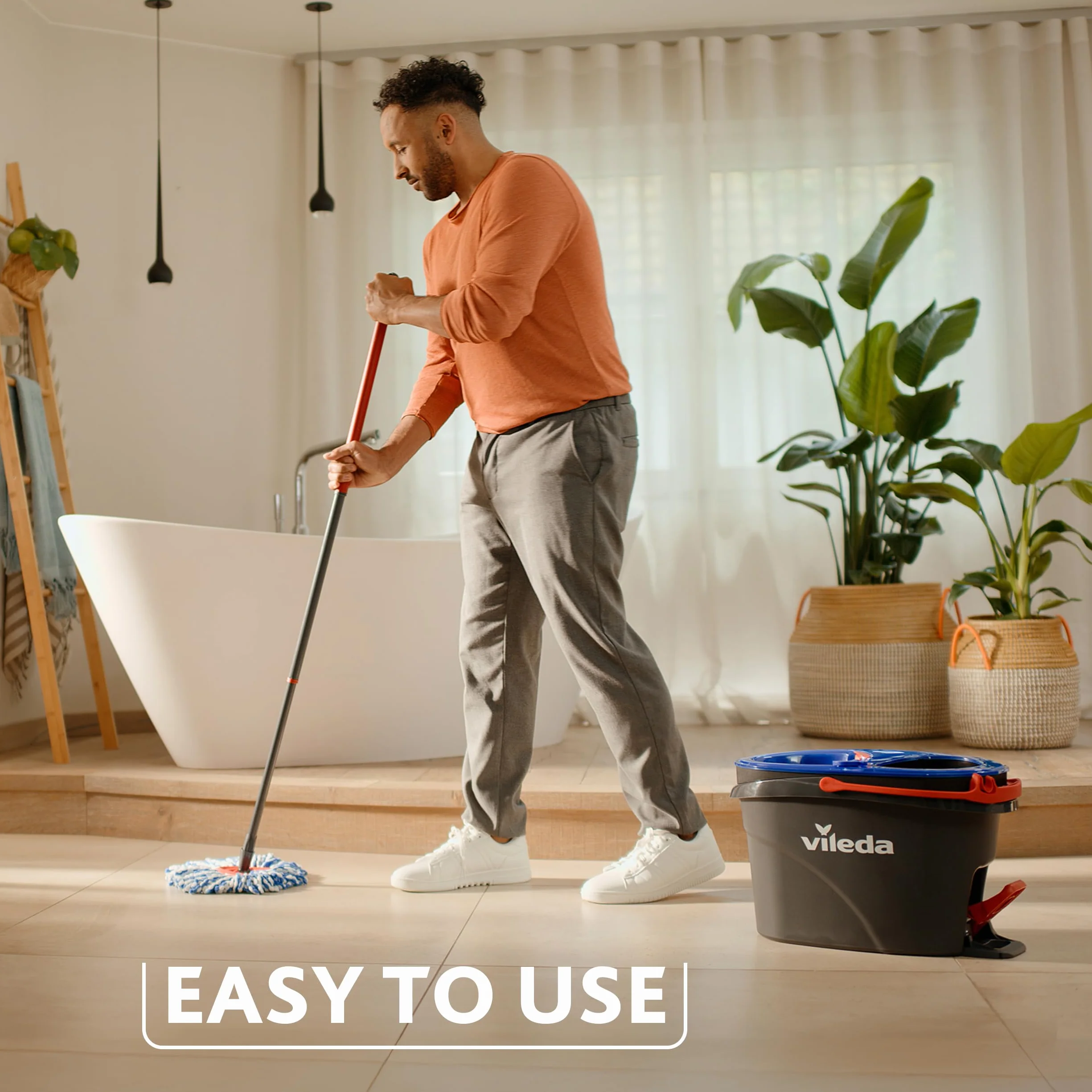 Vileda H2PrO Spin Mop Sistema lavapavimenti con centrifuga a due serbatoi