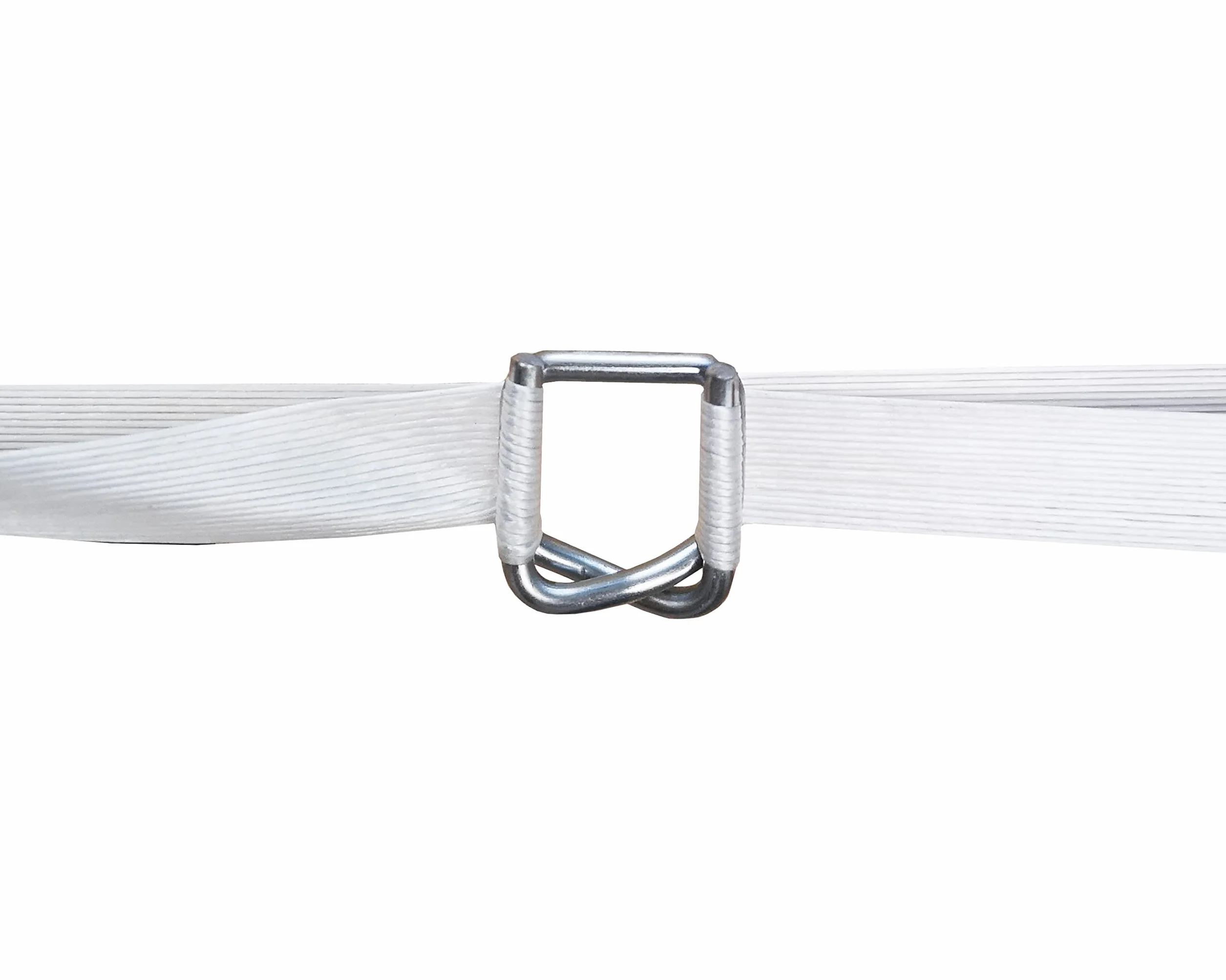 Set di reggie, 25 mm, completo di rotolo, tenditore, 100 graffette e nastro in poliestere da 500 mtr