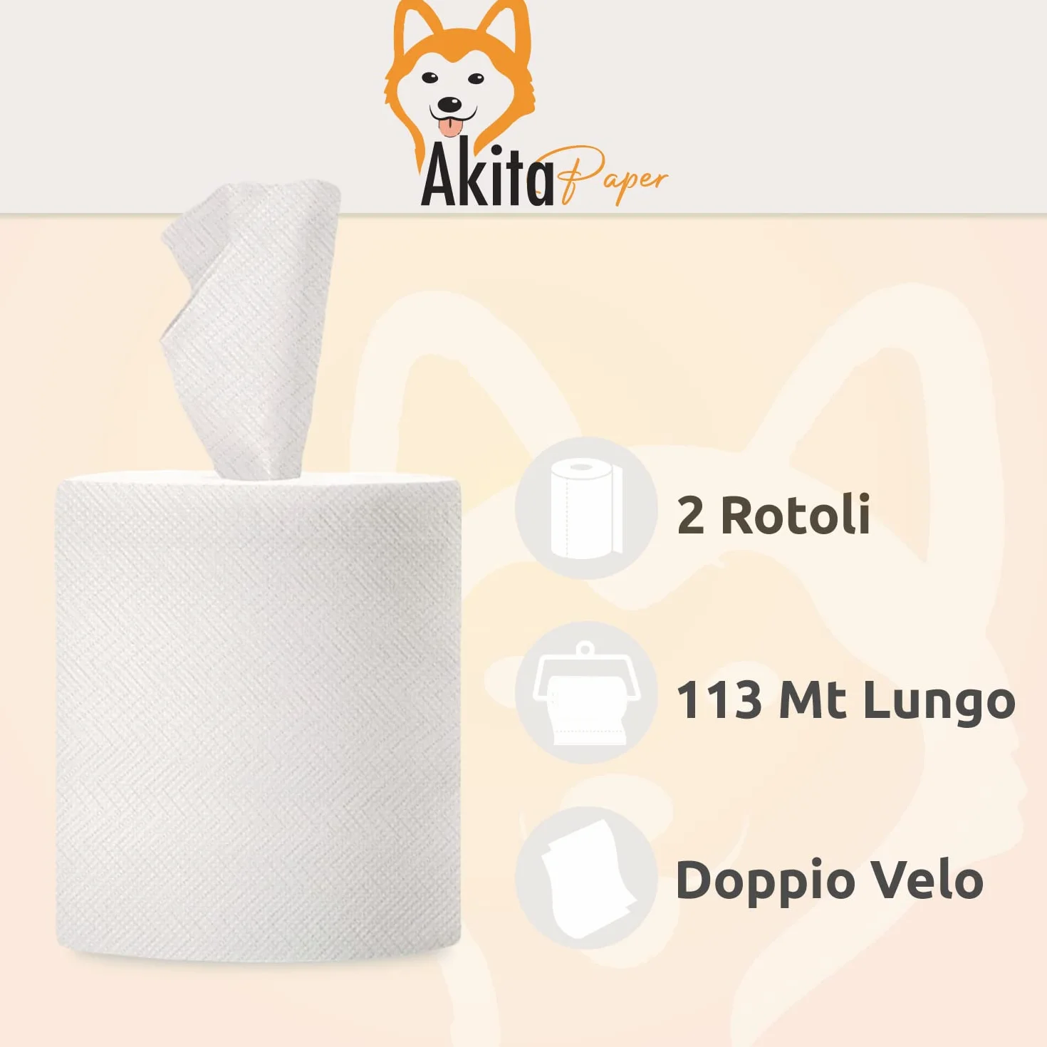 Carta Asciugatutto 6400 strappi 8 Kg 2 veli pura cellulosa Microgoffratura Rotoloni uso alimentare