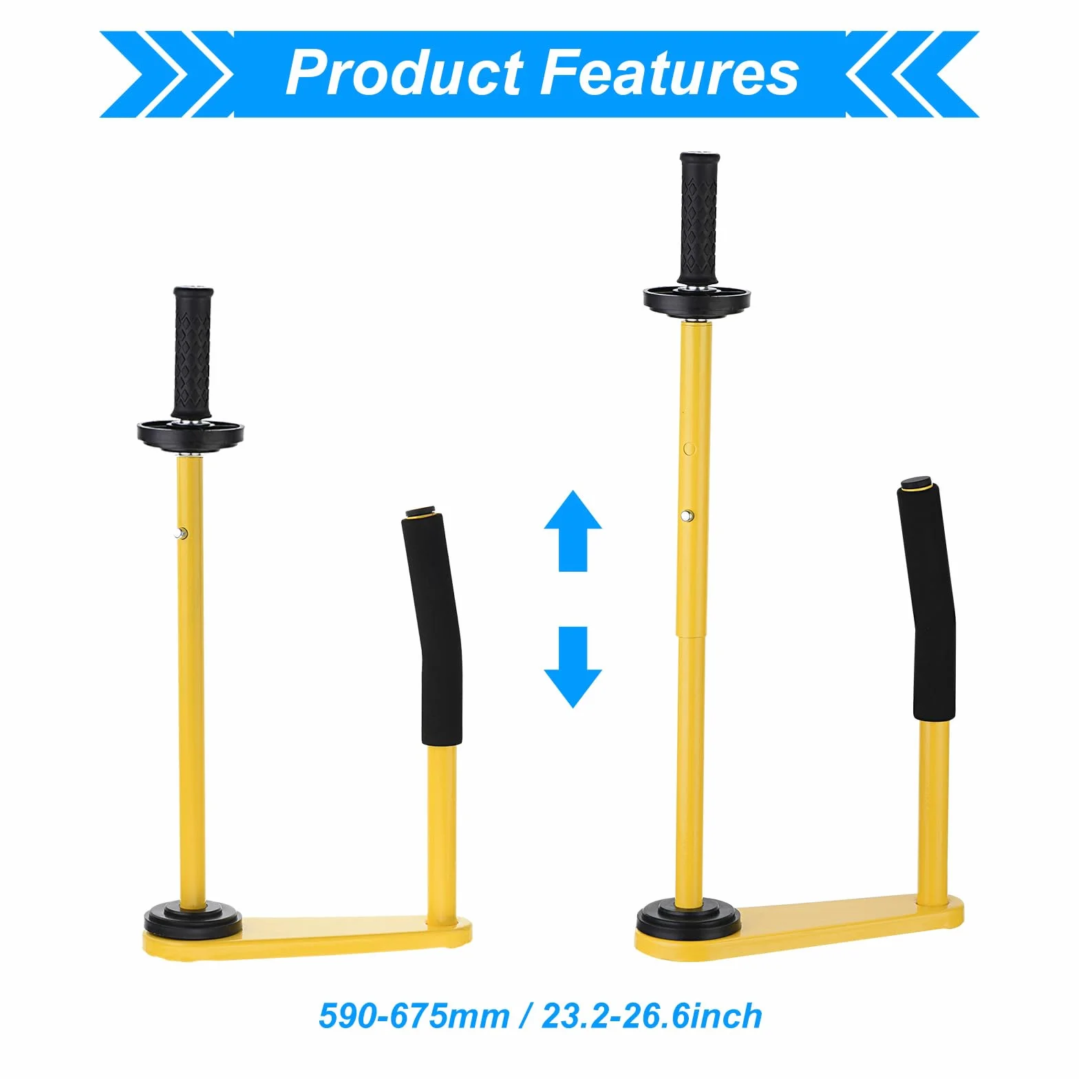 PATIKIL Restringibile Avvolgi Maniglia Estensibile Avvolgi Erogatore Estensibile Pellicola Erogatore Regolabile Altezza Pallet Avvolgitore per 45-50cm/17,7-19,7" Avvolgitore elastico