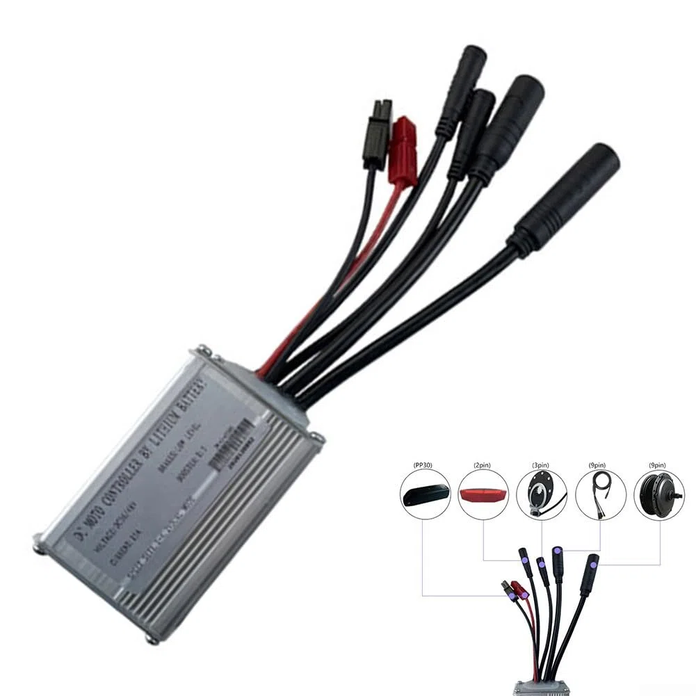 E-bike Controller, JN 15A Impermeabile Controller 36V/48V 250W/350W Brushless Hub Motore Per E-bike