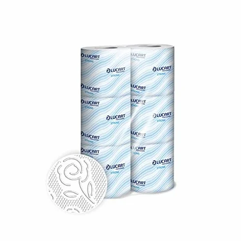 Carta Igienica 2 Veli Strong 1 Fascettata 12 Confezioni da 6 Rotoli
