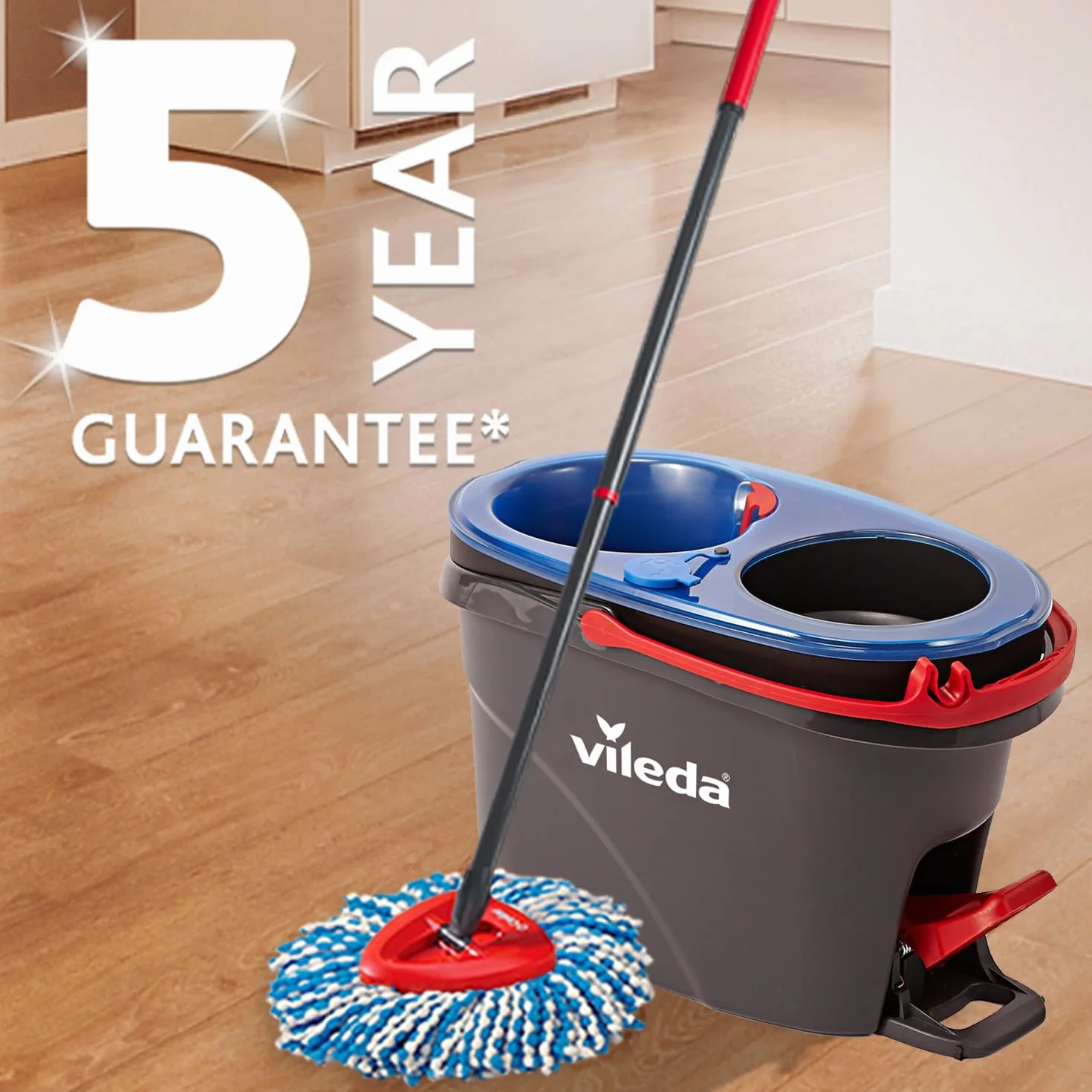 Vileda H2PrO Spin Mop Sistema lavapavimenti con centrifuga a due serbatoi