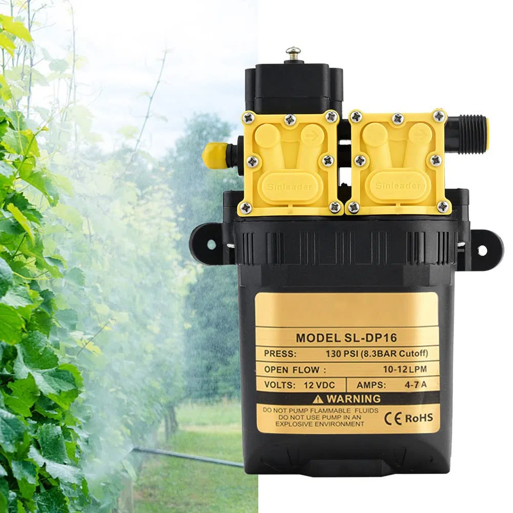 12V CC Pompa Elettrica, Pompa Irroratrice Agricola, Pompa Acqua ad Alta Pressione Multifunzionale, Pompe Autoadescanti per Barca da Diporto Agricoltura