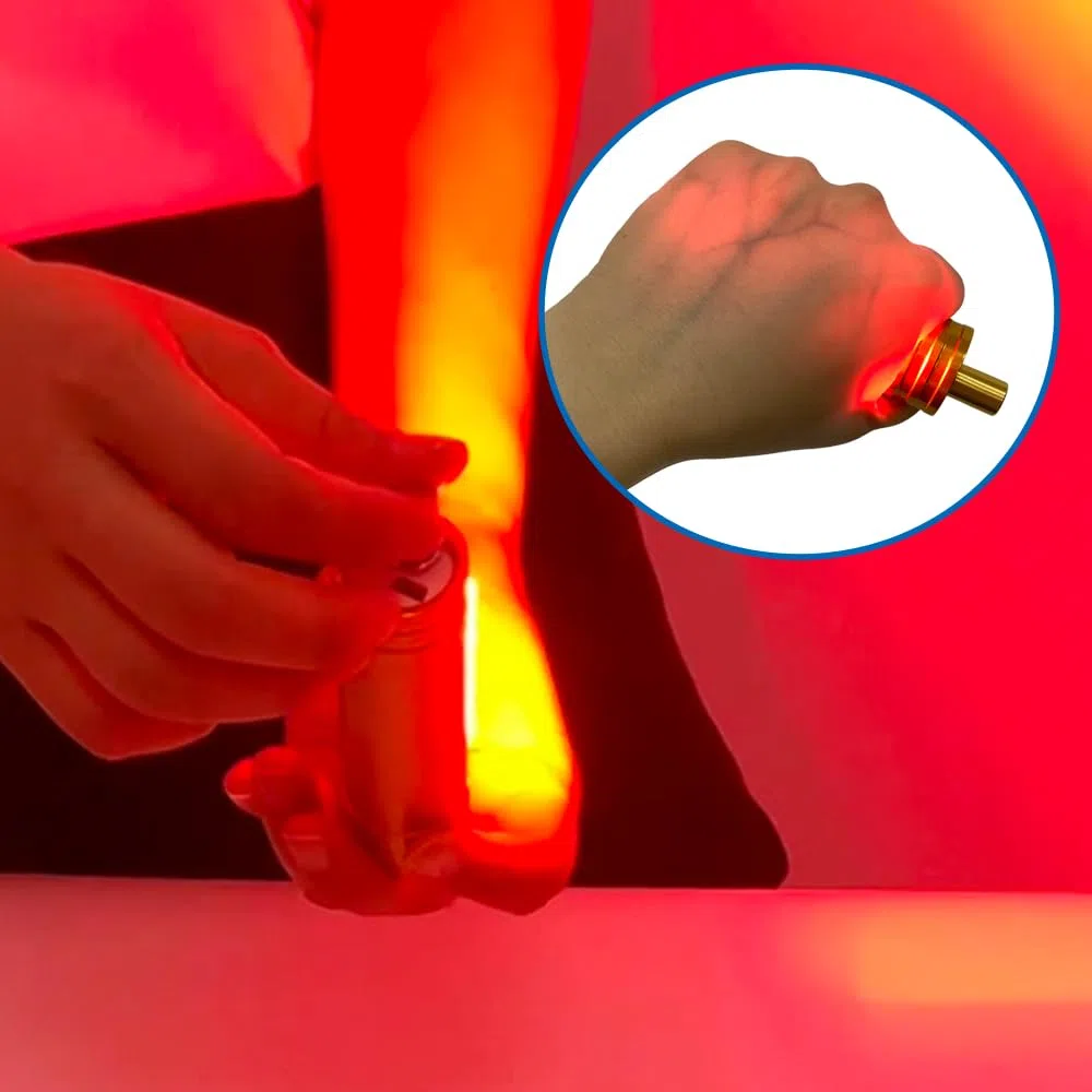 Rilevatore di vene, Localizzatore di vena della vena dei vasi sanguigni dell'infermiera, su varie pelli, con 6 fonti di luce LED rosse, Portatile