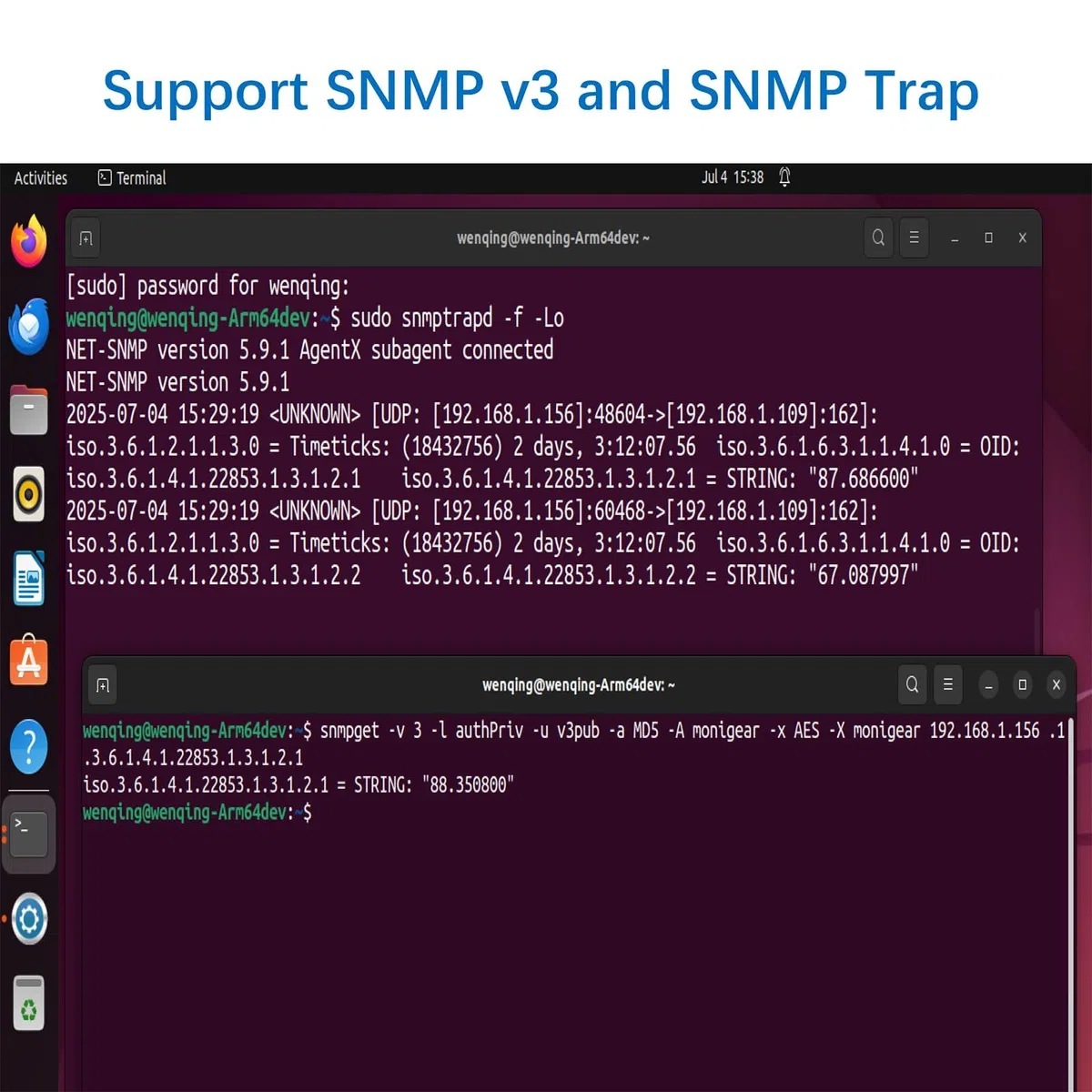 Sensore di Temperatura Umidità di Rete con PoE MONIGEAR - Monitor IoT, Supporto Protocolli MQTT, BACnet, SNMP, Modbus TCP, Integrazione AWS Azure Tuya Cloud