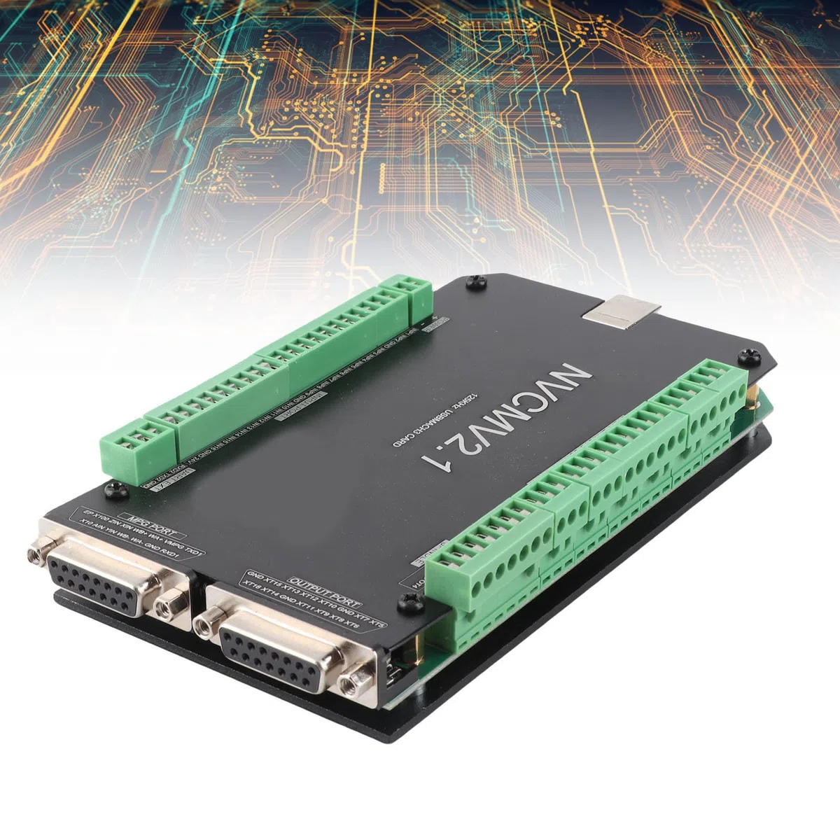 Scheda di Movimento Nvcm Controller CNC a 6 Assi Scheda di Interfaccia USB per Motore Passo-passo