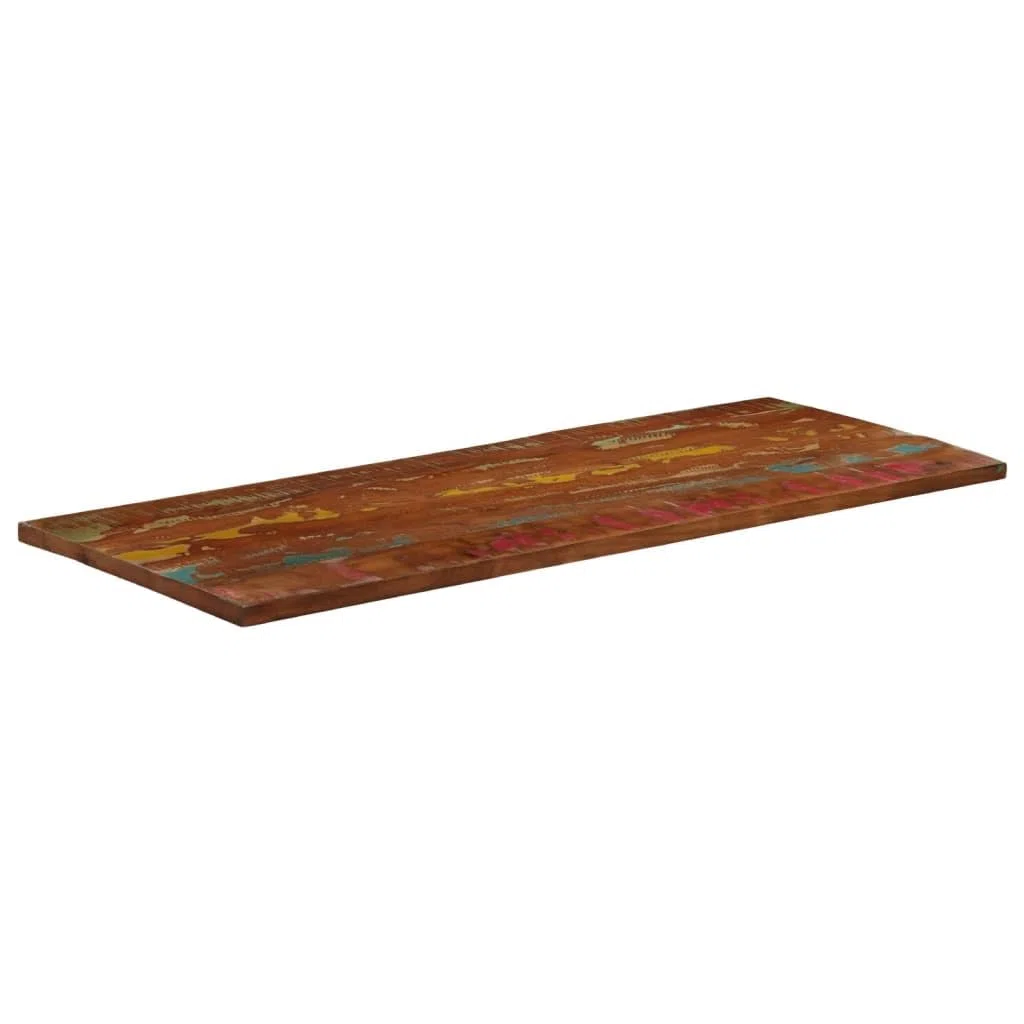 vidaXL Piano Tavolo 140x60x3,8 cm Rettangolare in Massello di Recupero, Piano per Tavolo Rettangolare, Piano Tavolo in Legno, Piano per Tavolo da Pranzo