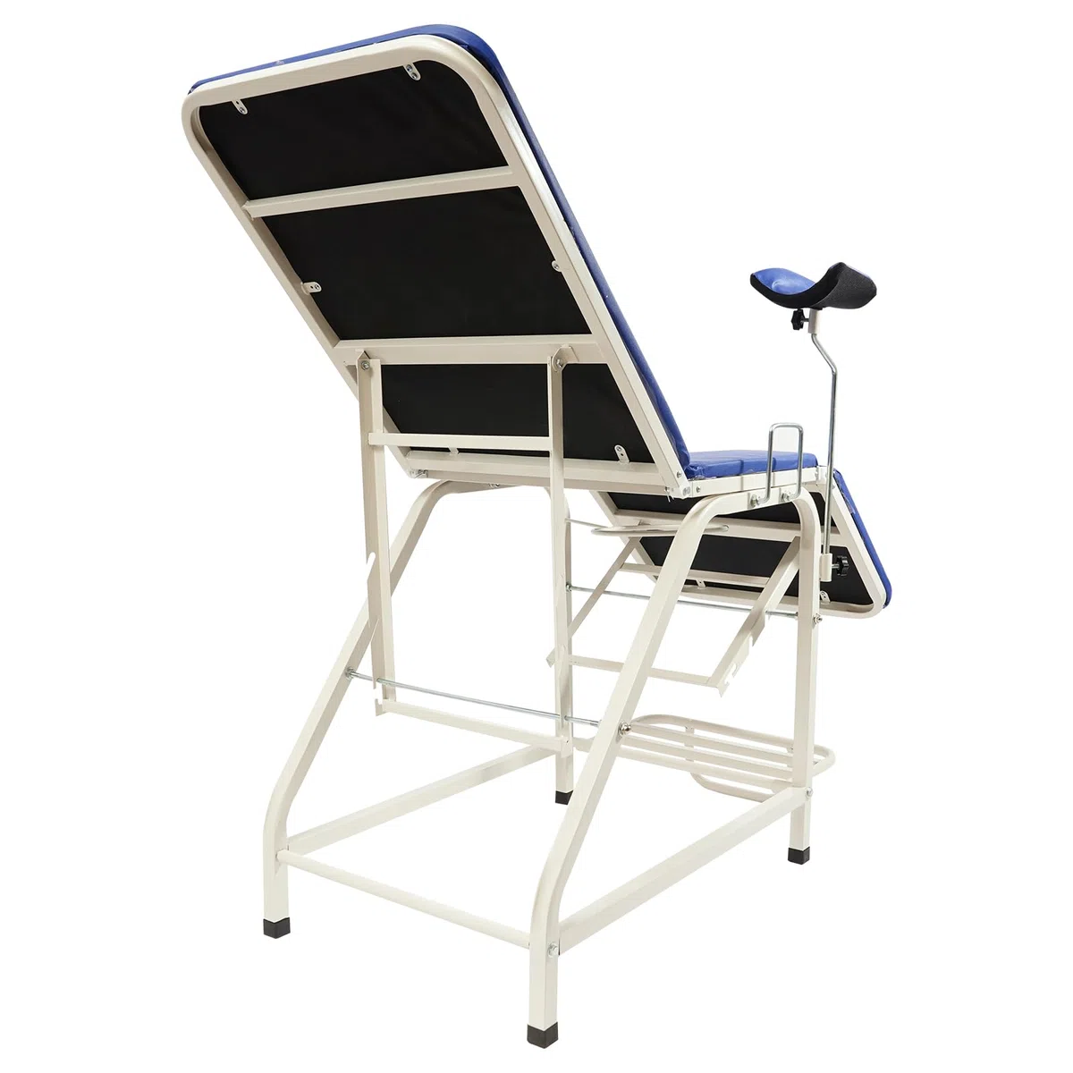 Sedia ginecologica, sedia per il trattamento con pratico poggiapiedi, letto esame regolabile per esami ginecologici regolari blu