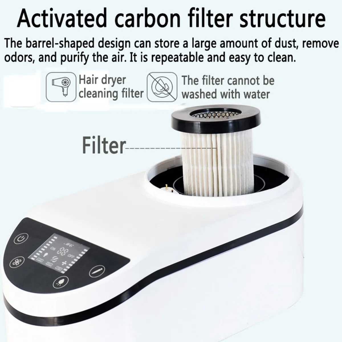 230w Aspiratore di Polveri per Attrezzature da Laboratorio Odontoiatrico,Aspiratore Portatile Potente,Collettore di Polveri da Tavolo,Aspiratore per Polvere con Design A LED