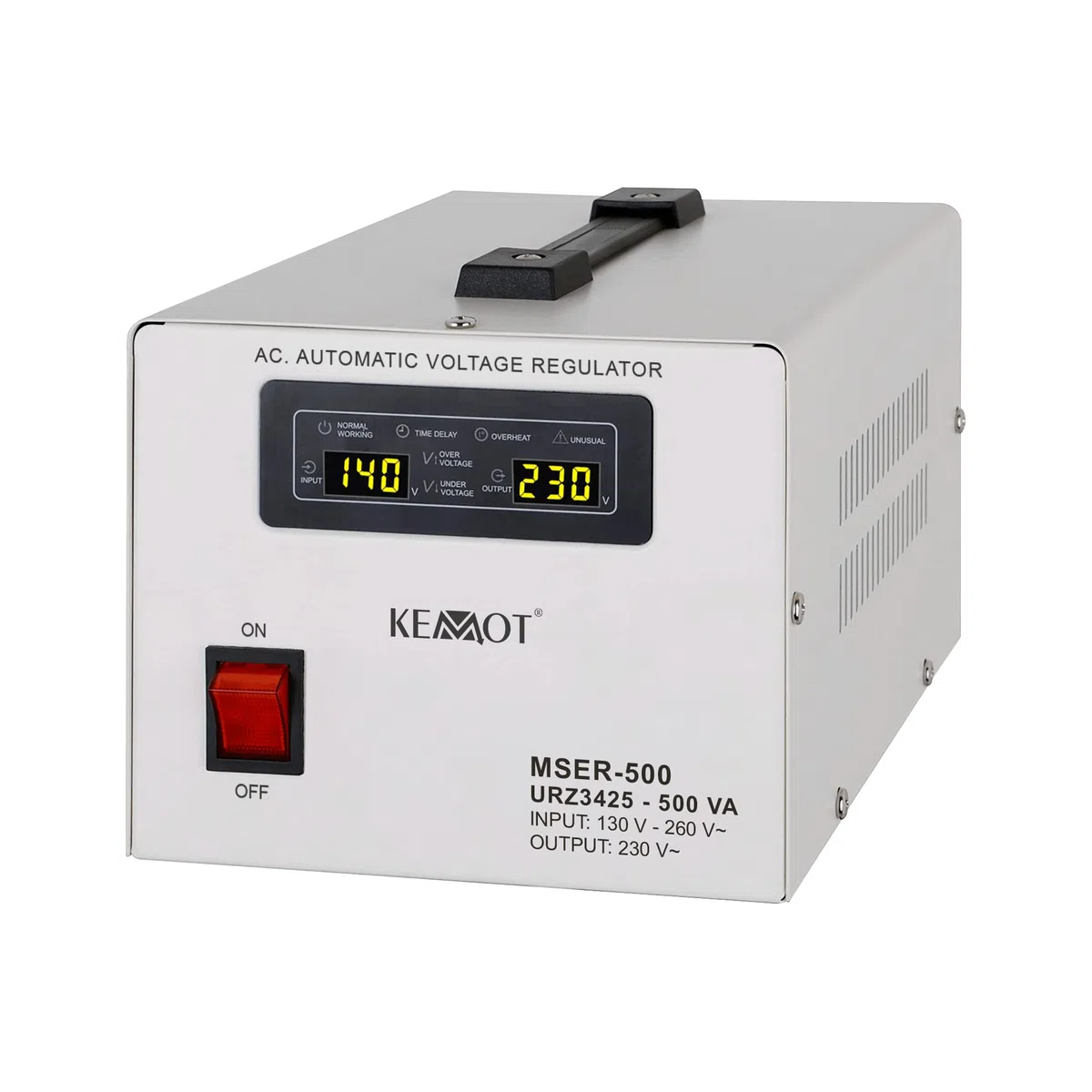 Kemot URZ3425 - Regolatore di tensione automatico MSER-500 (500 VA, servomotore)
