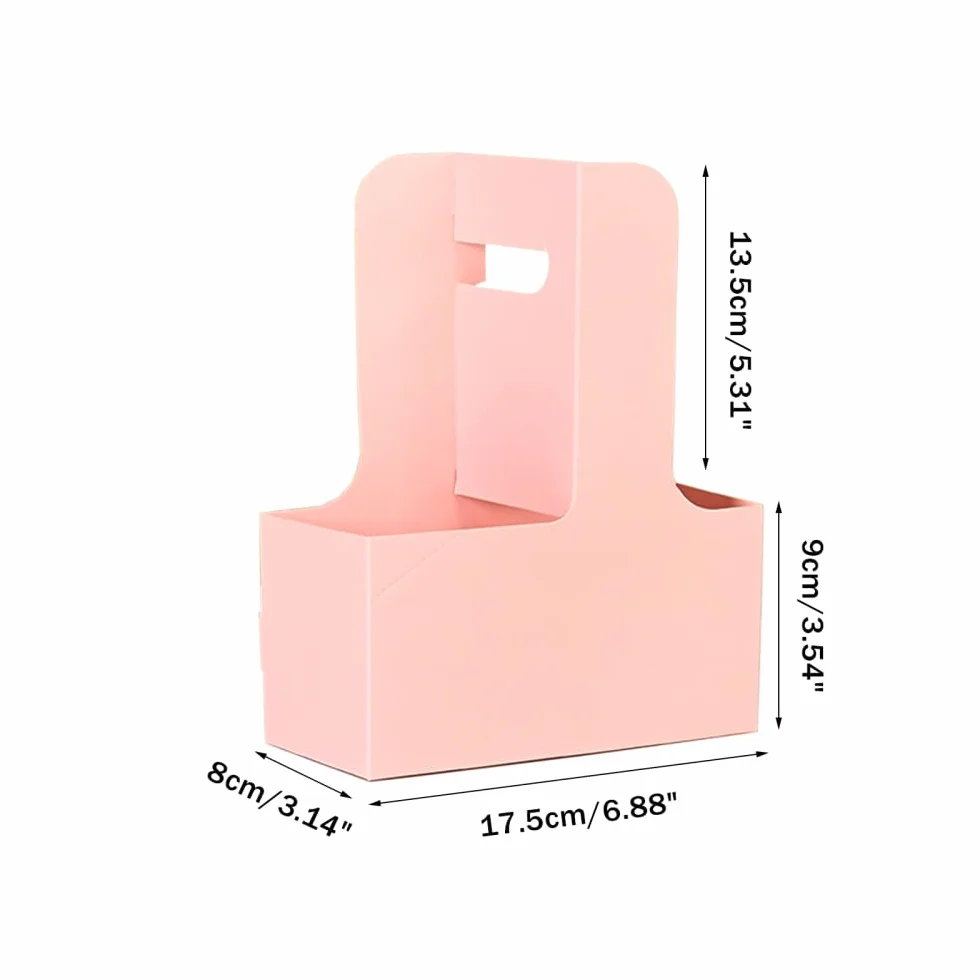 Portabicchieri in Cartone 20 Pezzi con Manico Portabevande Portatile per Caffè Gelato